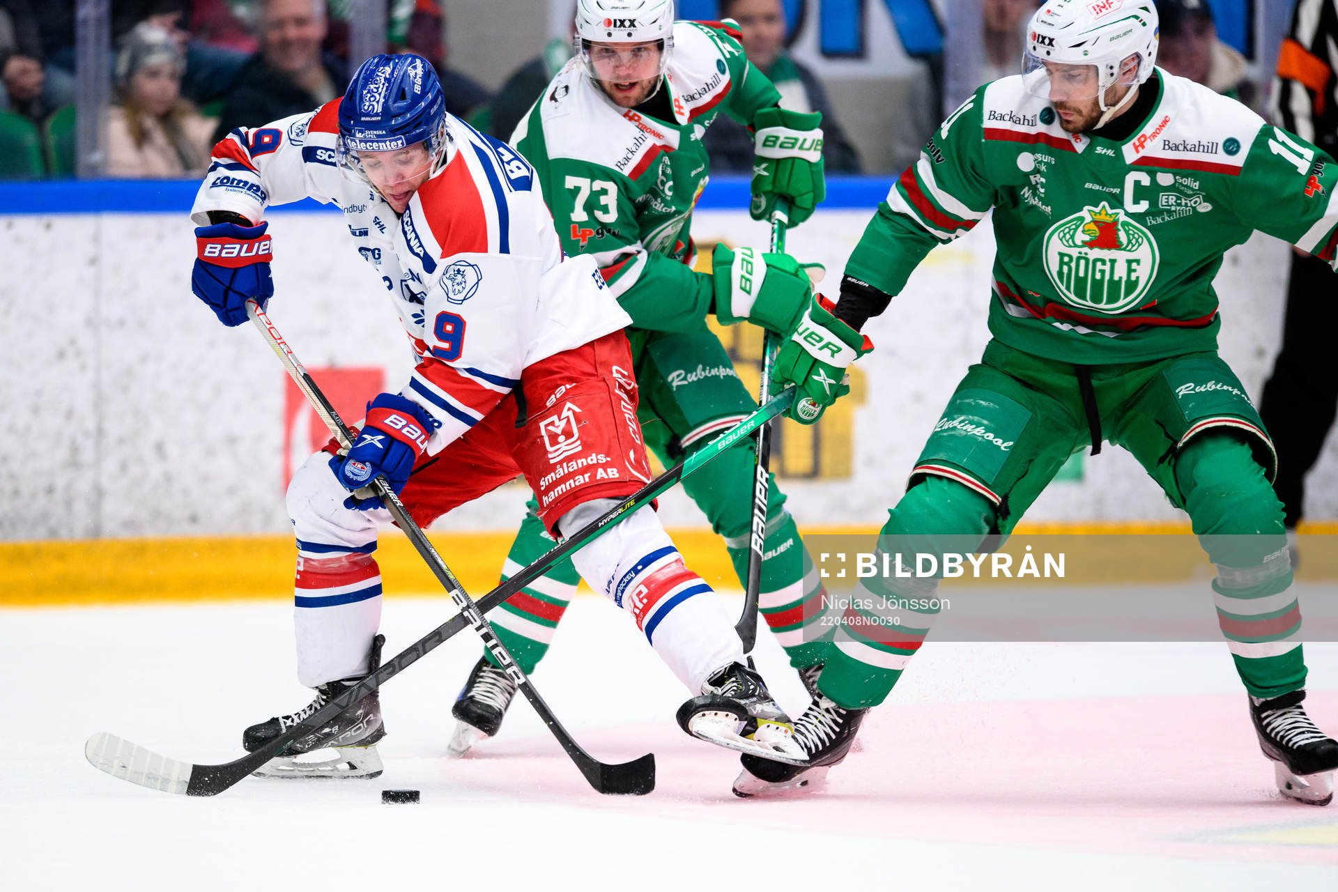 Oskarshamns Hampus Plato och Rögles Valtteri Kemiläinen