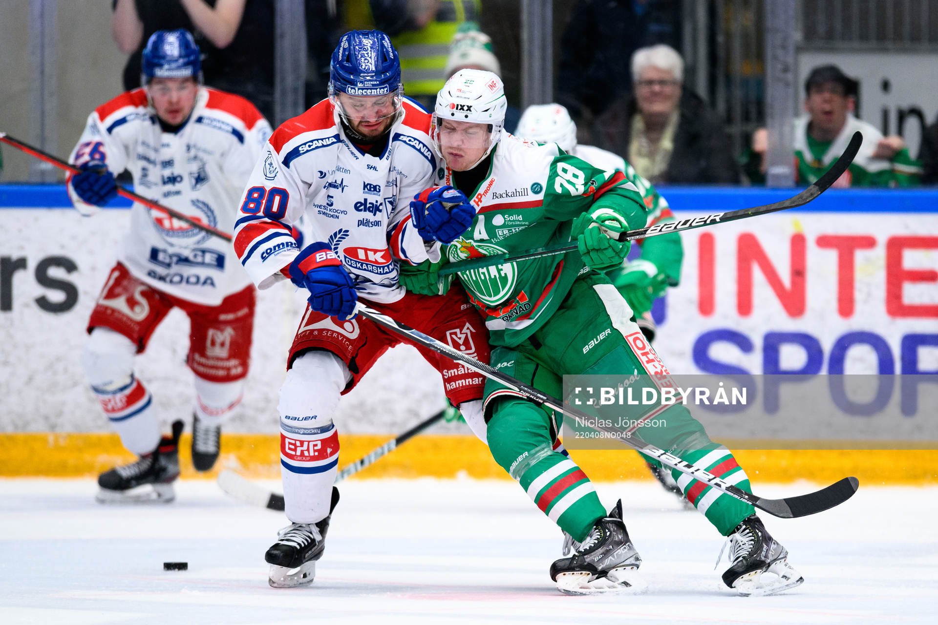 Oskarshamns Tomas Zohorna och Rögles Anton Bengtsson