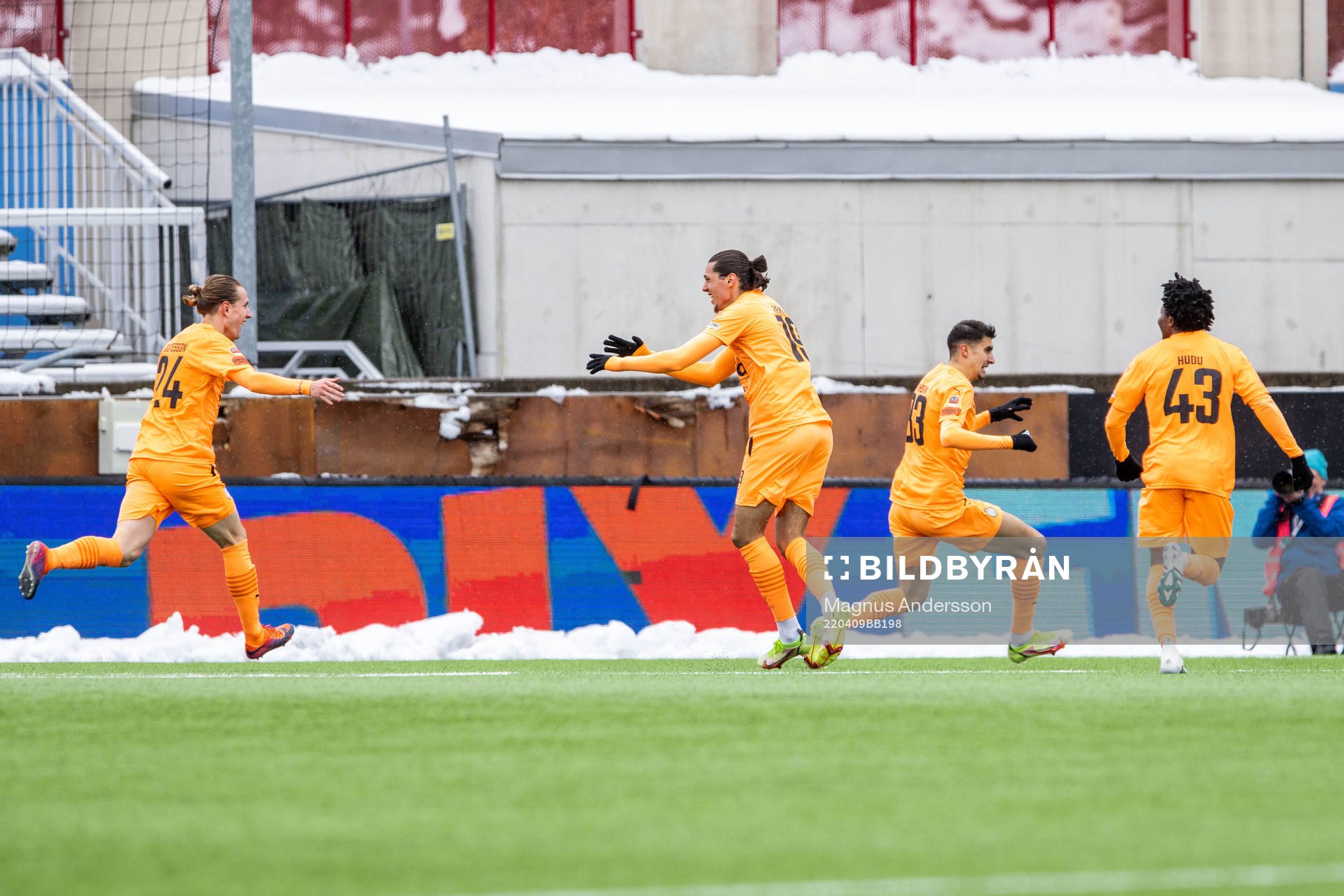 AFC Eskilstunas Amar Muhsin jublar