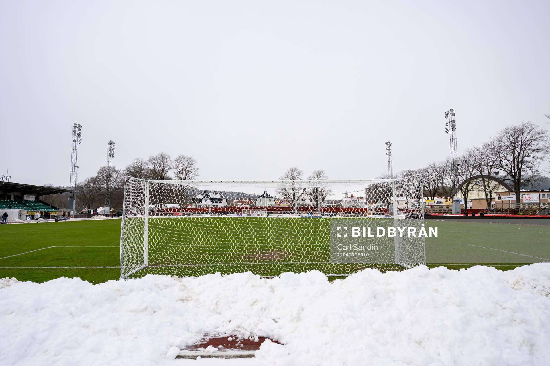 Södermalms Idrottsplats innan fotbollsmatchen i Superettan