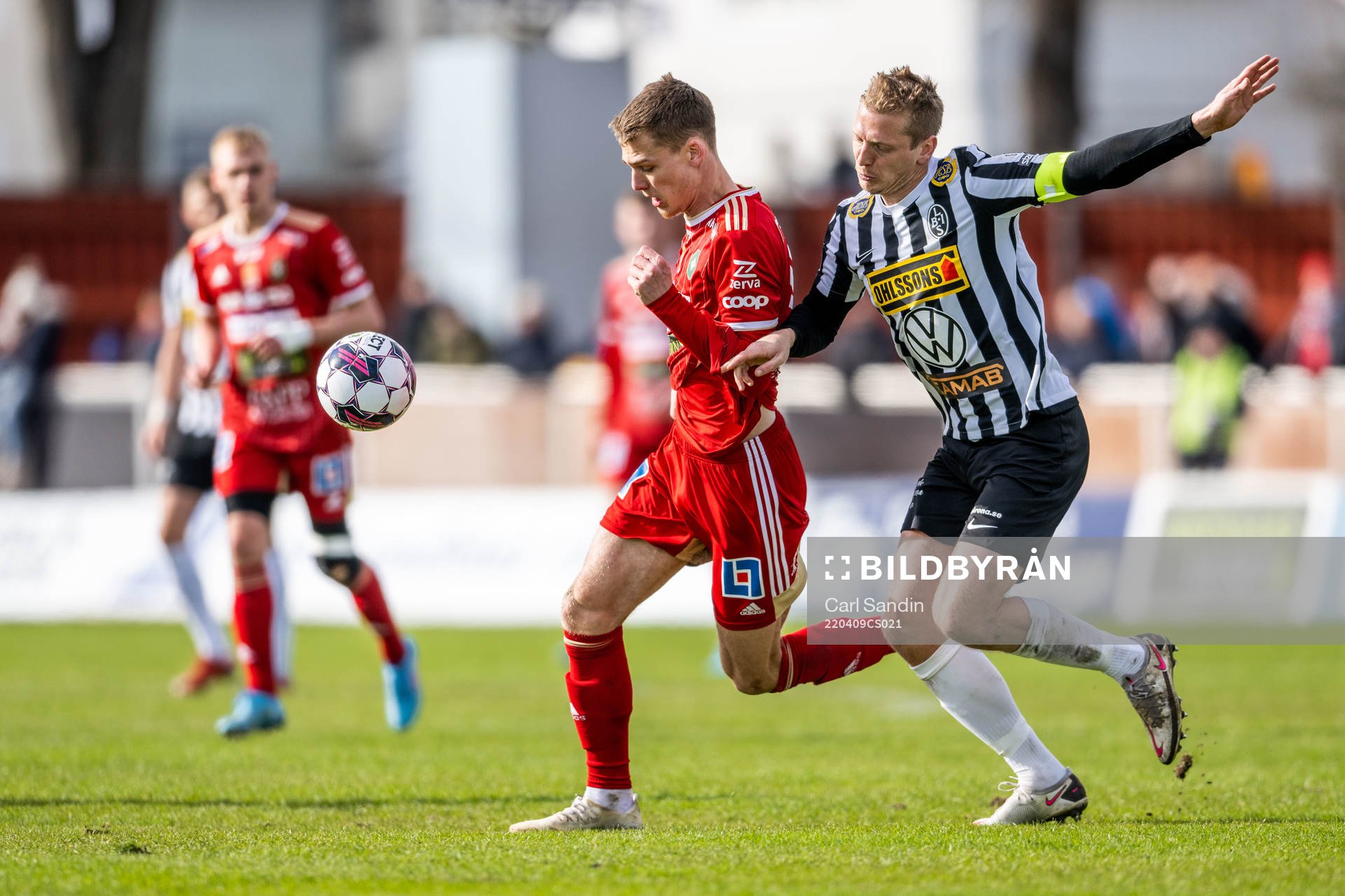 Skövdes Villiam Granath och Landskronas Philip Andersson