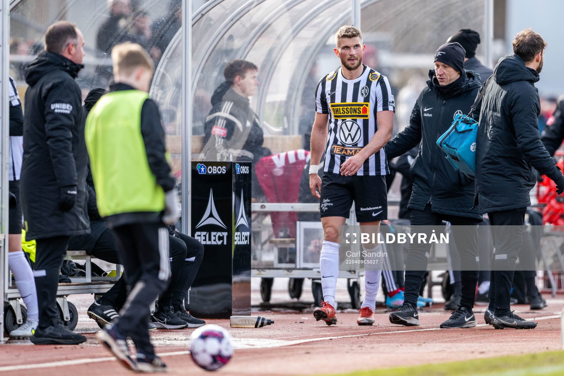 Landskronas Erik Pärsson har ont och tränare Billy