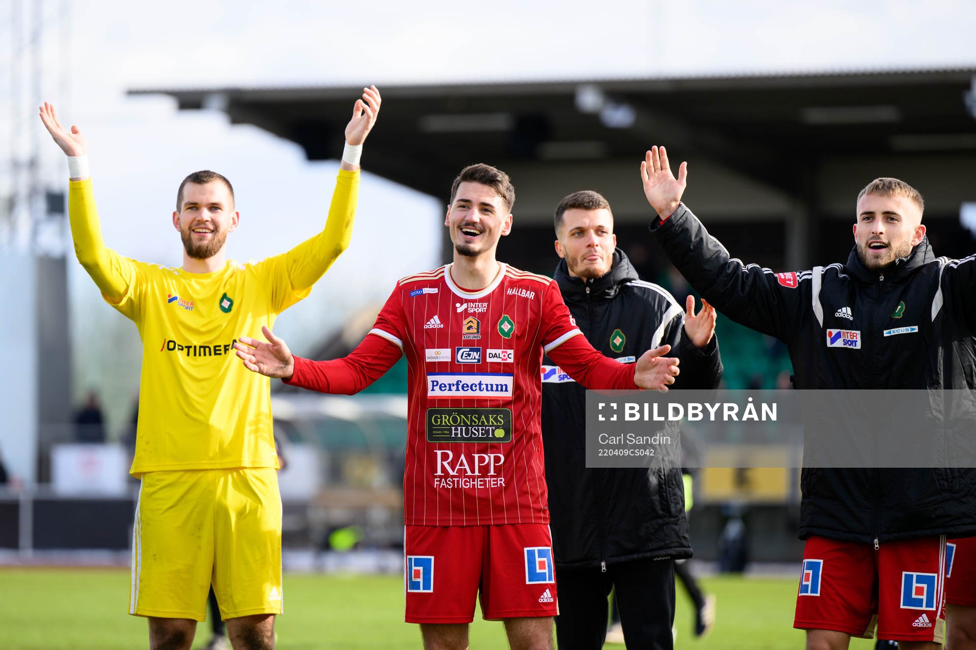 Skövdes målvakt Markus Fröjd, Aldin Basic och Jack