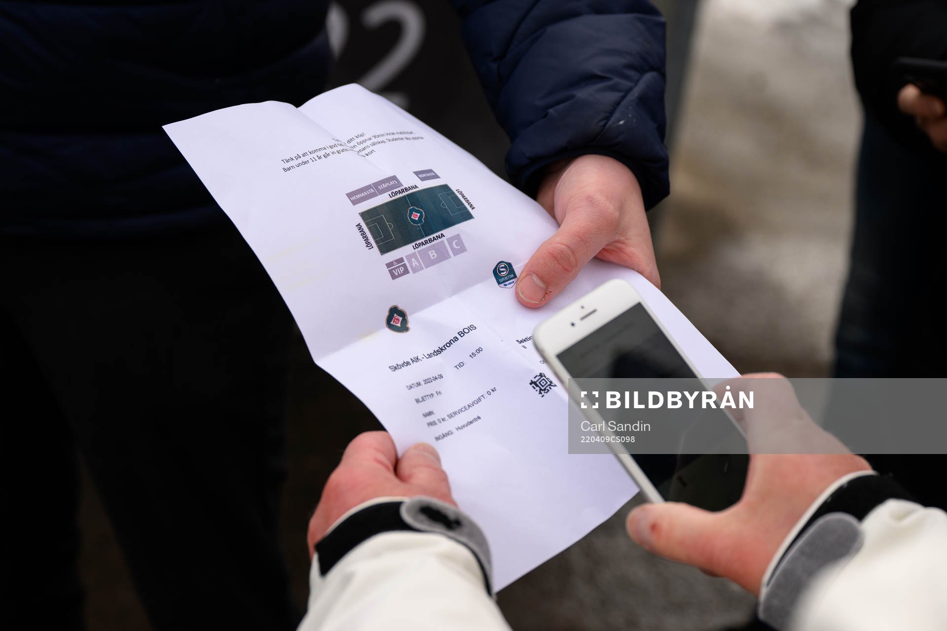under fotbollsmatchen i Superettan mellan Skövde AIK och