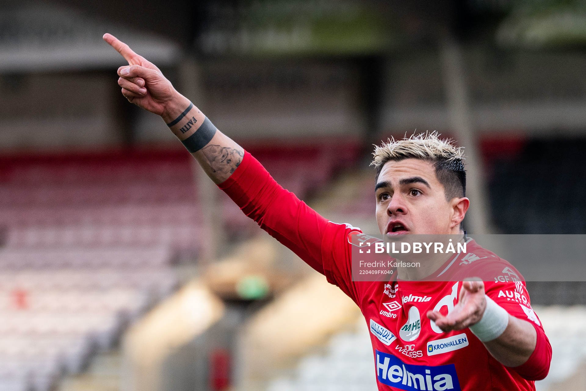 Degerfors Diego Campos jublar
