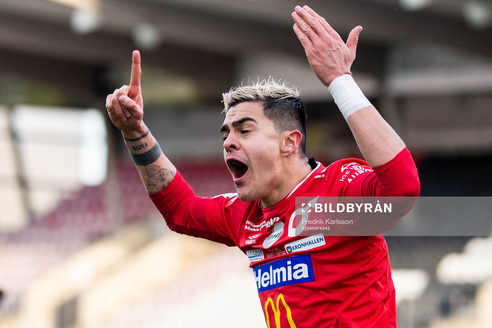 Degerfors Diego Campos jublar