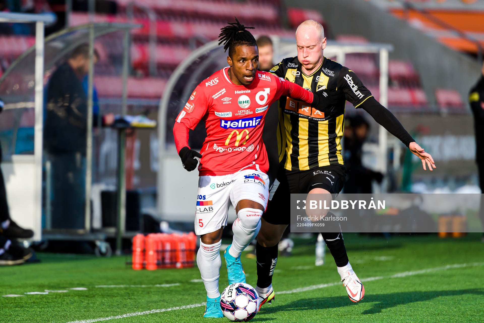 Degerfors Joseph-Claude Agyeman Gyau och Häckens Valgeir