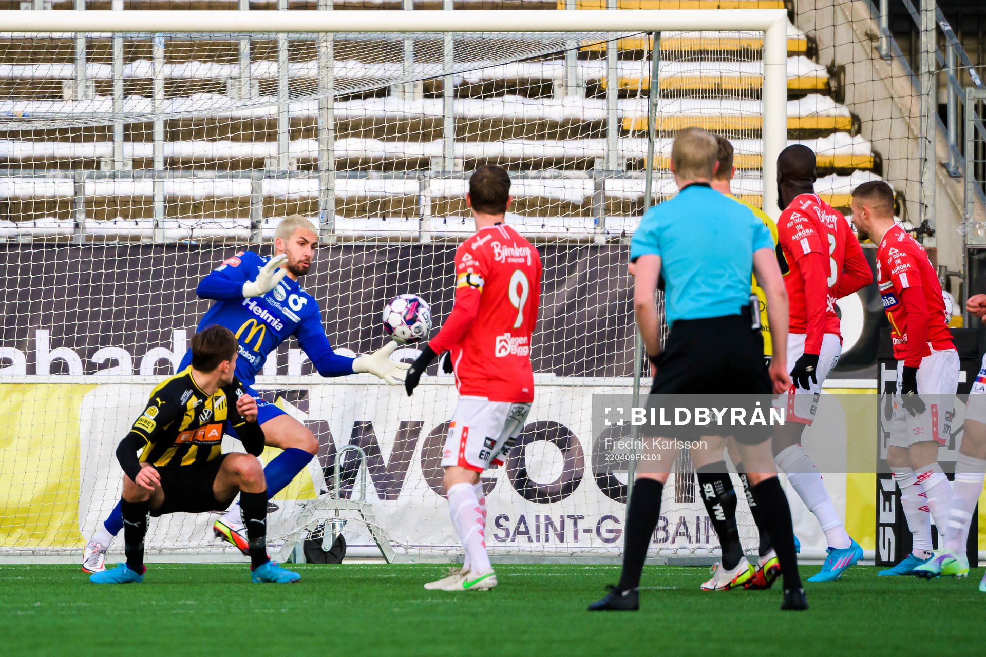 Degerfors målvakt Alfie Malik Whiteman