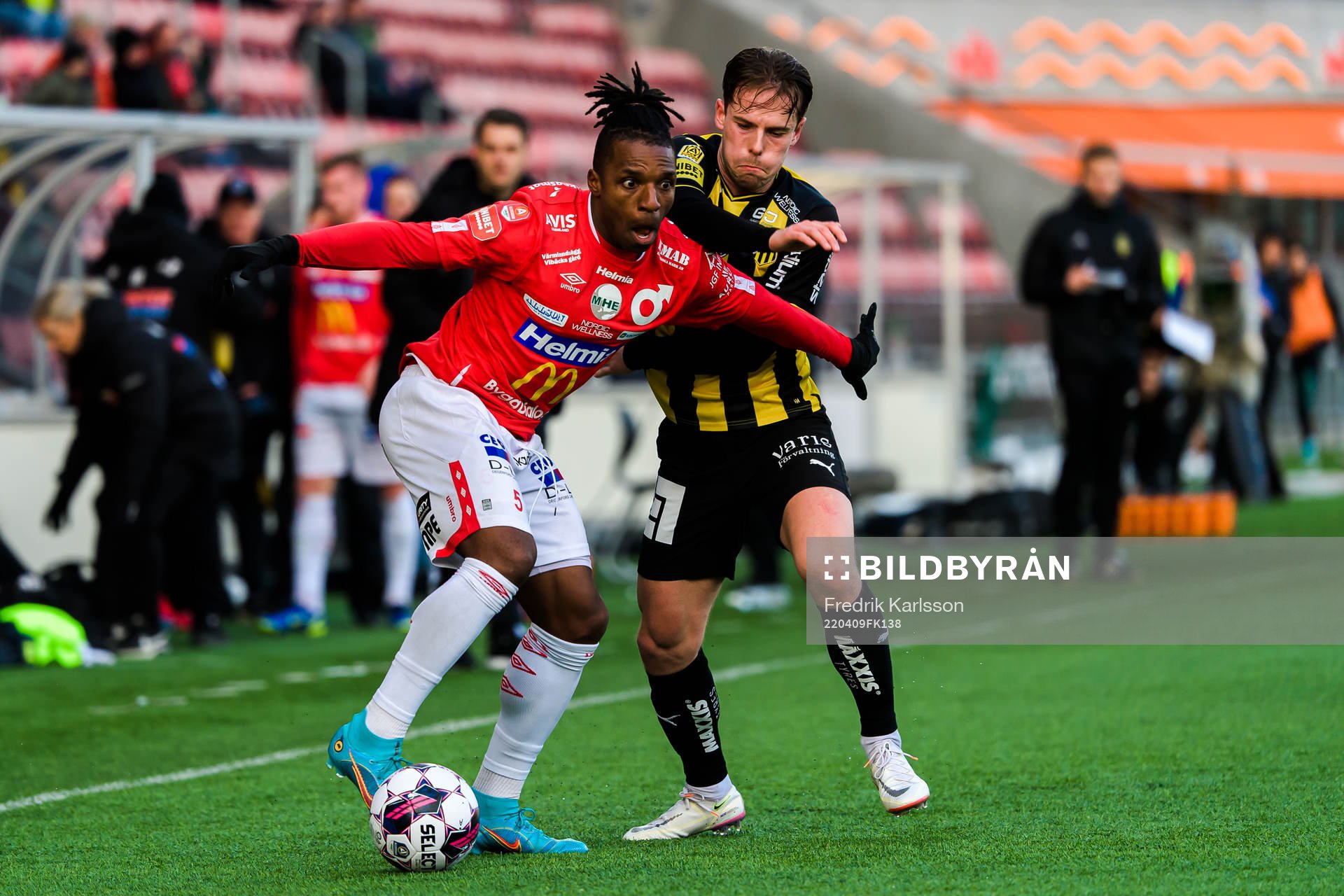 Degerfors Joseph-Claude Agyeman Gyau och Häckens Leo
