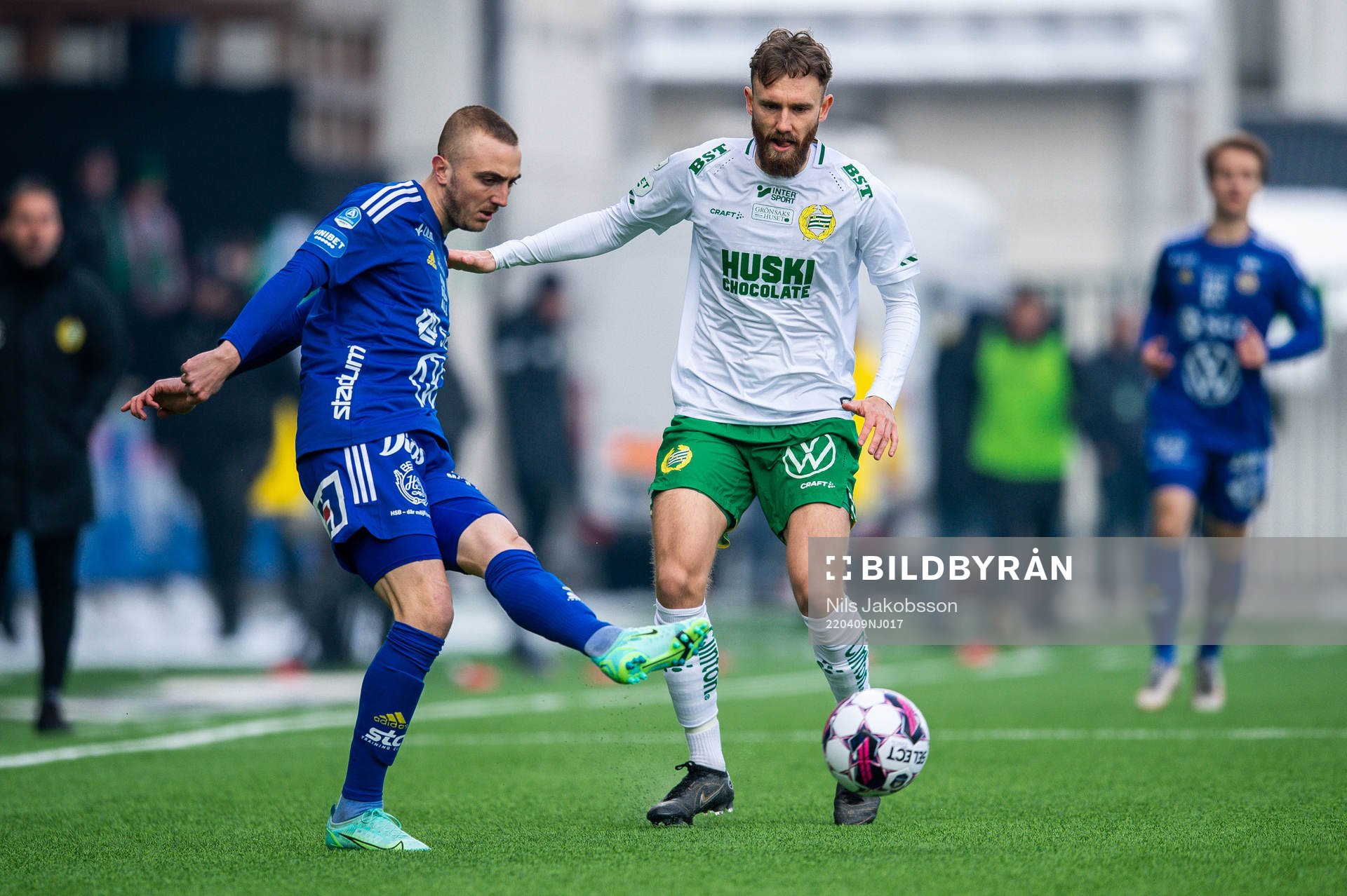 Sundsvalls Dennis Olsson och Hammarbys Simon Sandberg