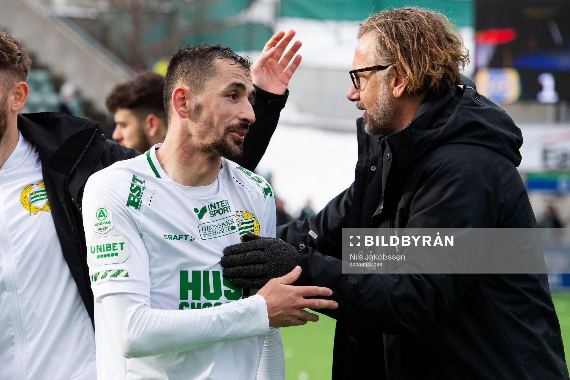Hammarbys Loret Sadiku och sporchef Jesper Jansson