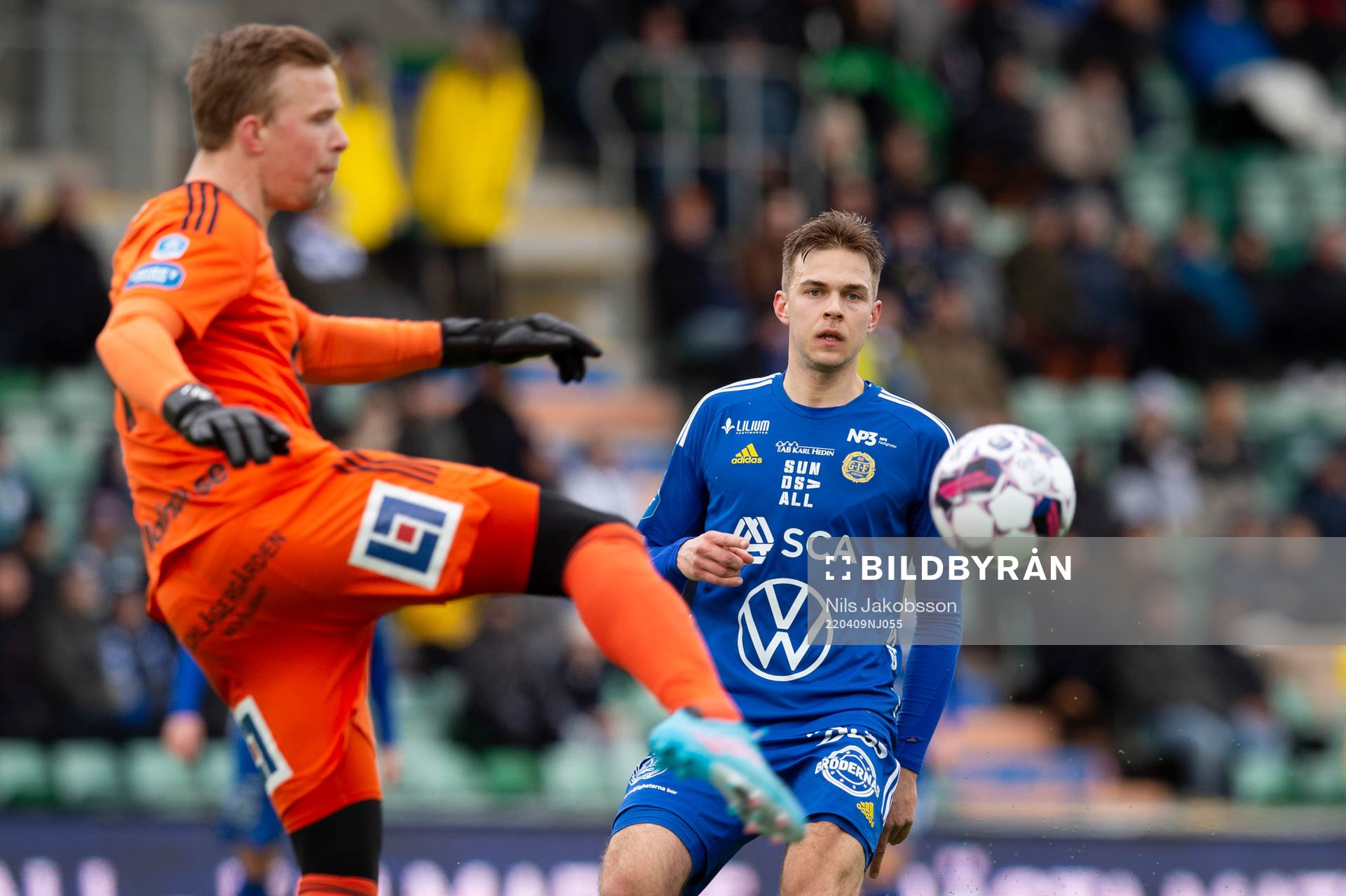 Sundsvalls målvakt Andreas Andersson och Anton Eriksson