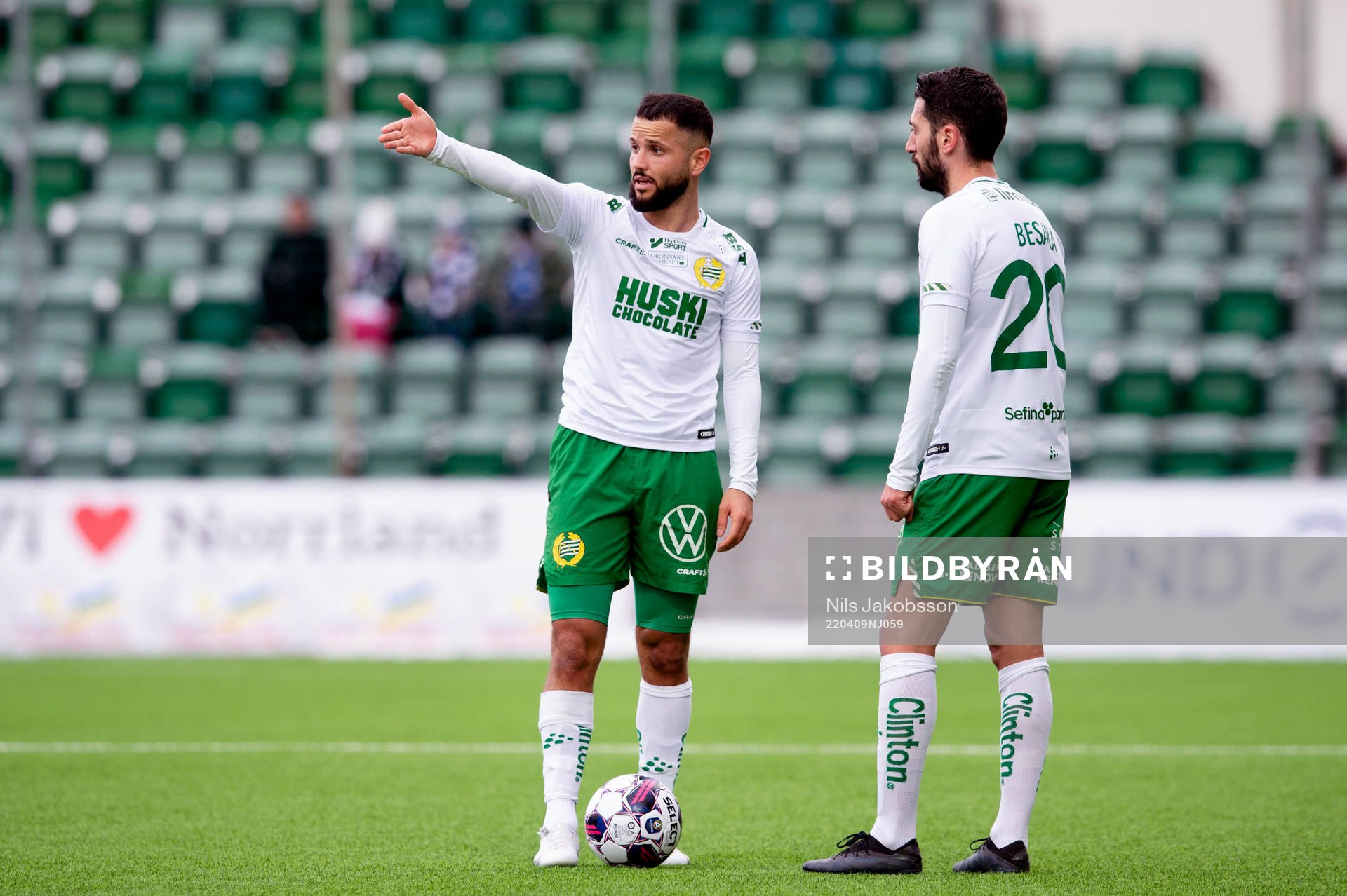 Hammarbys Mohanad Jeahze och Nahir Besara