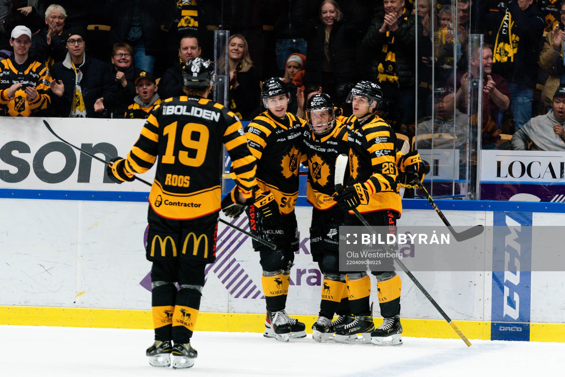 Skellefteås Jonathan Pudas, Albin Sundsvik , Filip Roos