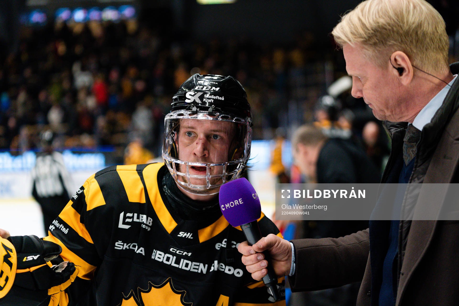 Skellefteås Jonathan Pudas i intervju med Cmores Niklas
