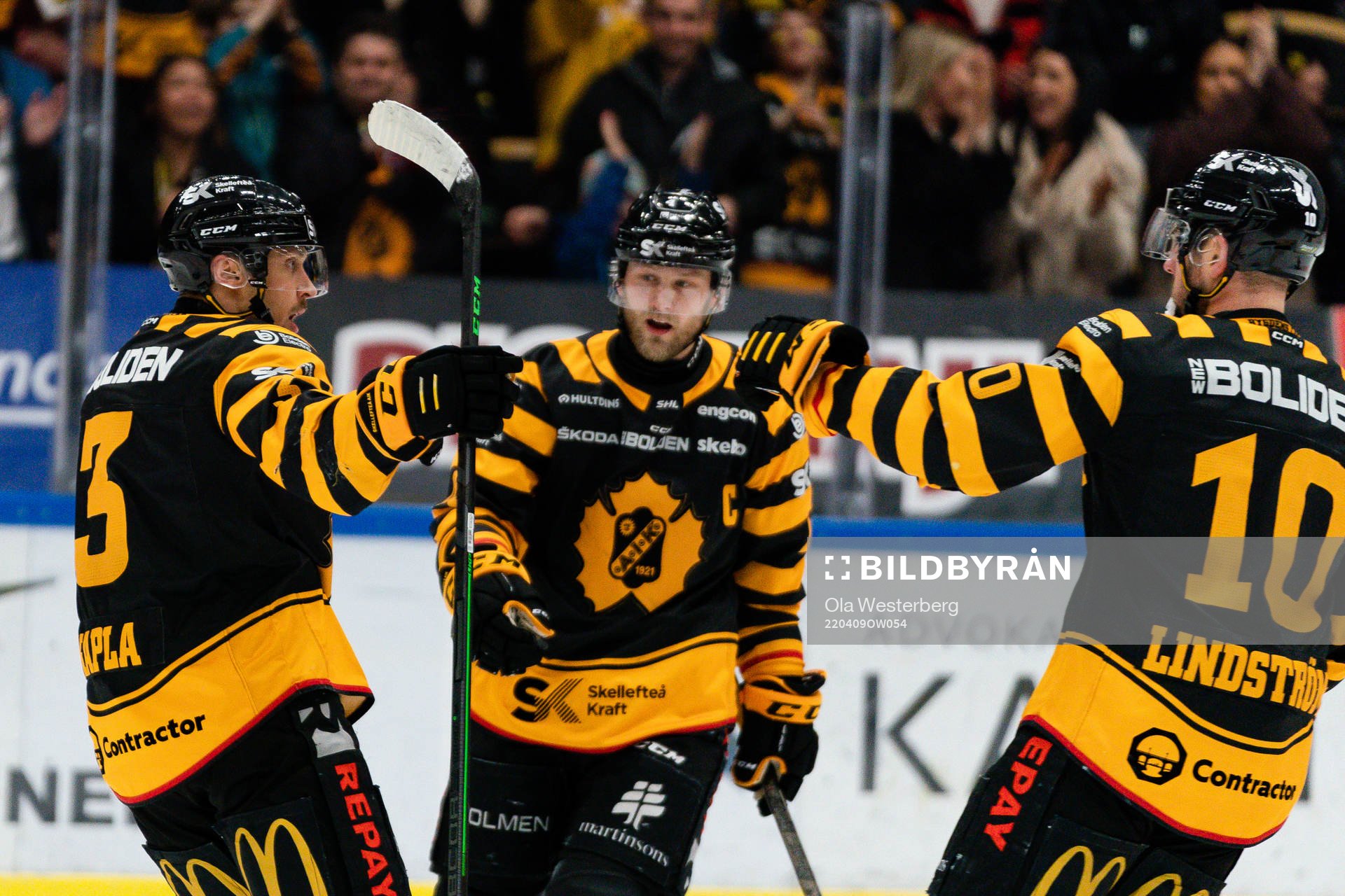 Skellefteås Michael Kapla, Oscar Möller och Joakim