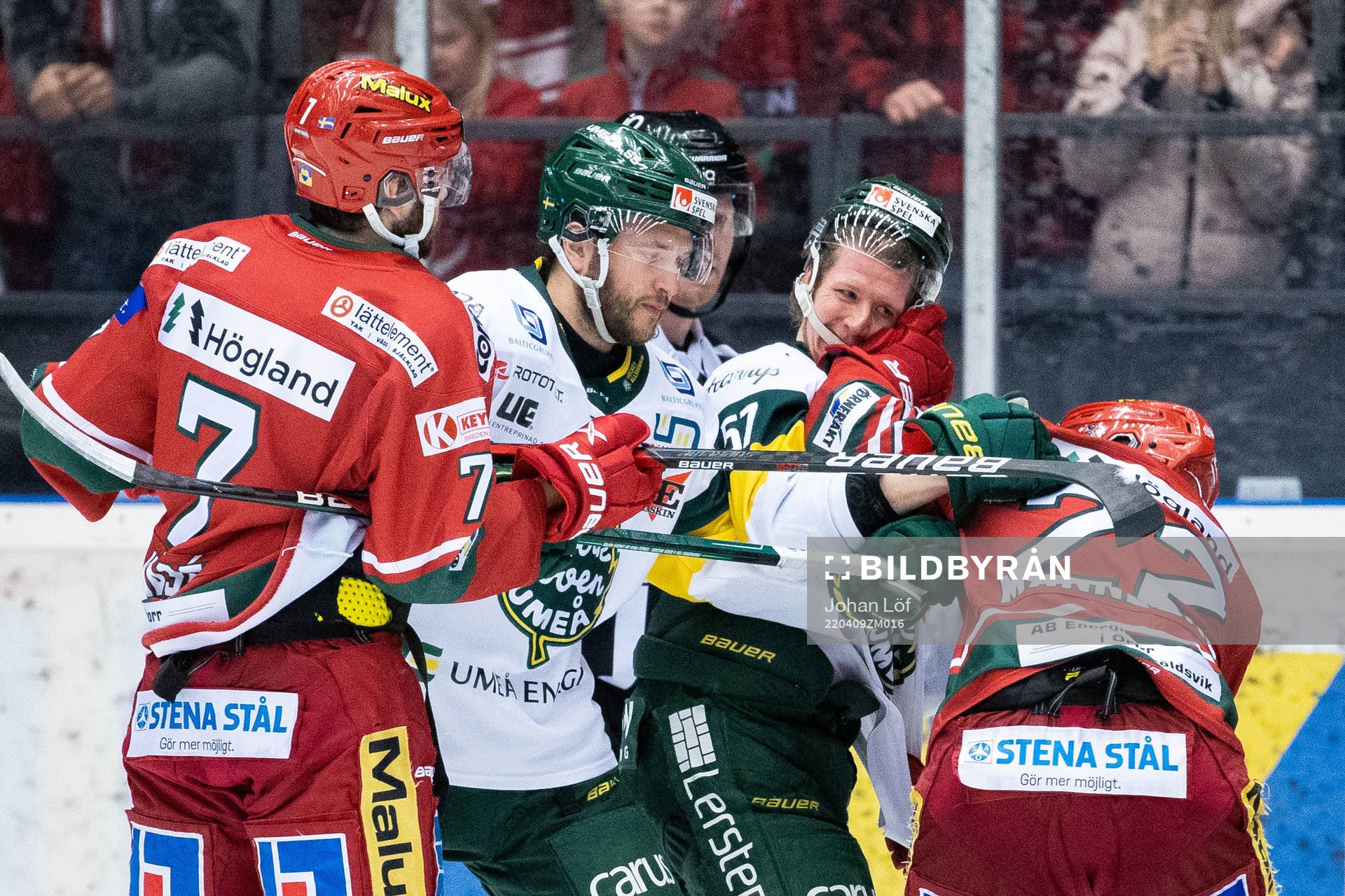 Björklövens Karl Johansson och Modos Daniel Mannberg