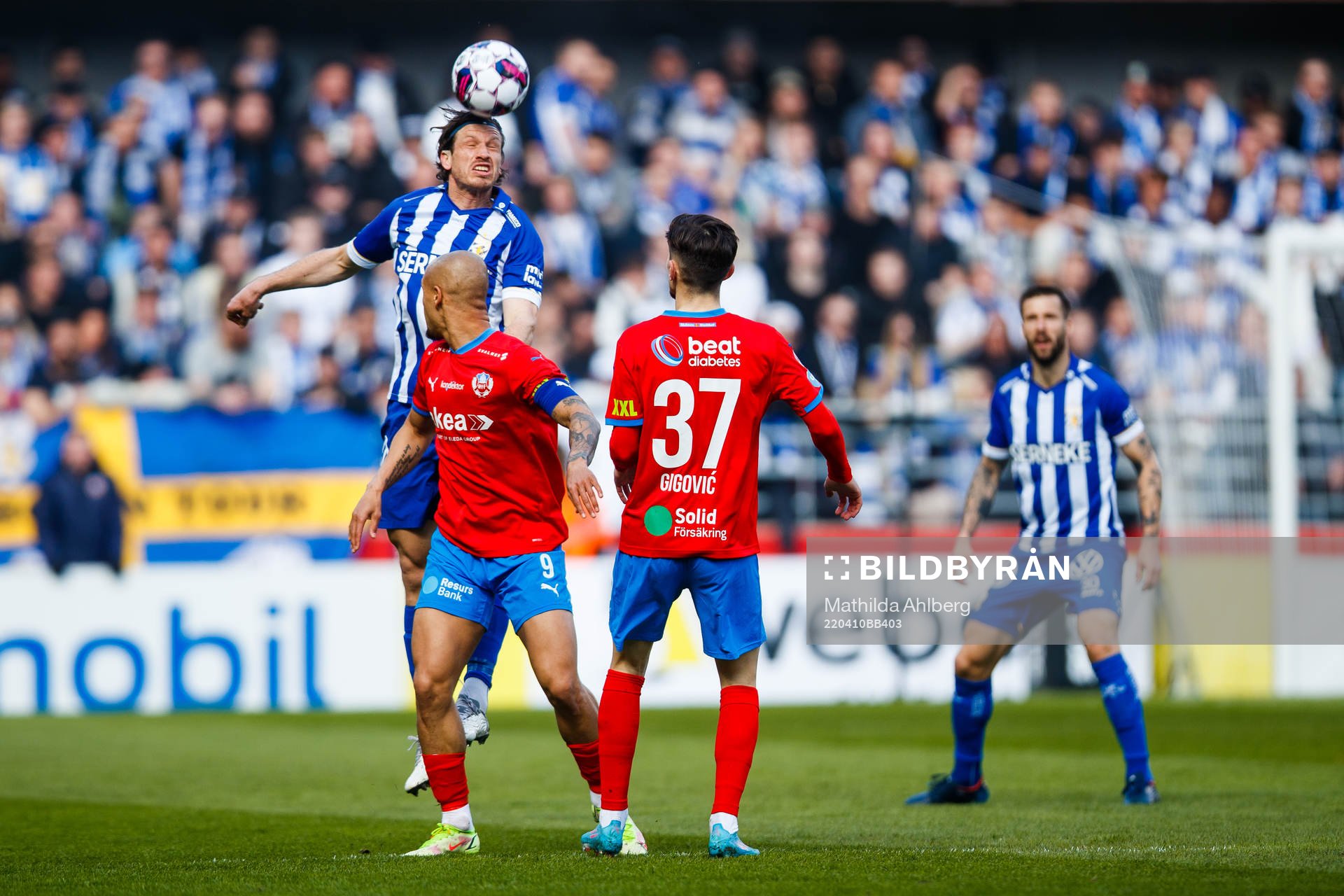 IFK Göteborgs Gustav Svensson och Helsingborgs Anthony van