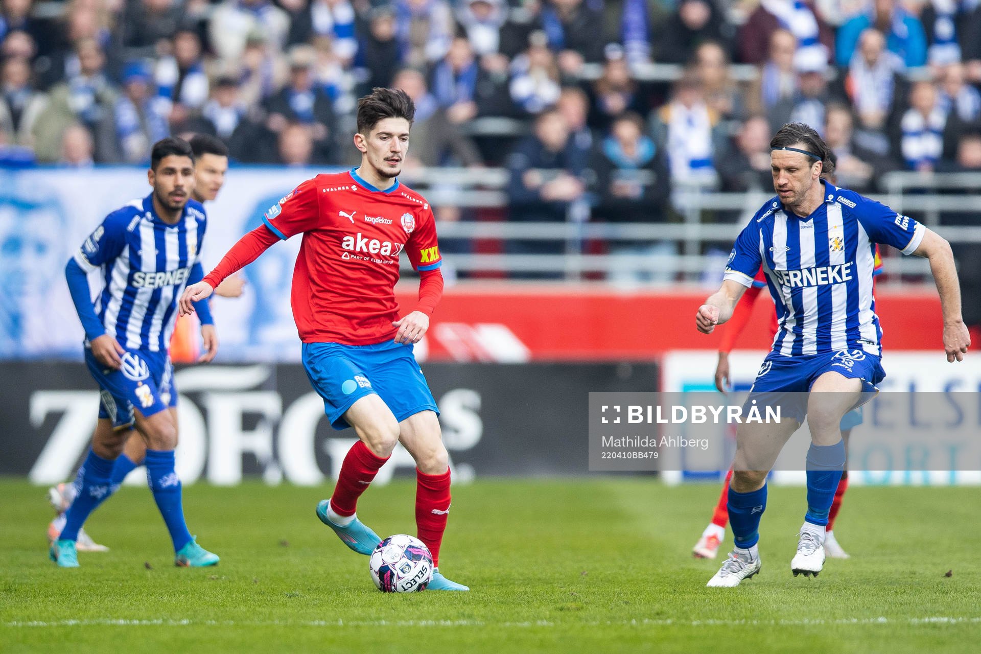 Helsingborgs Armin Gigovic och IFK Göteborgs Gustav