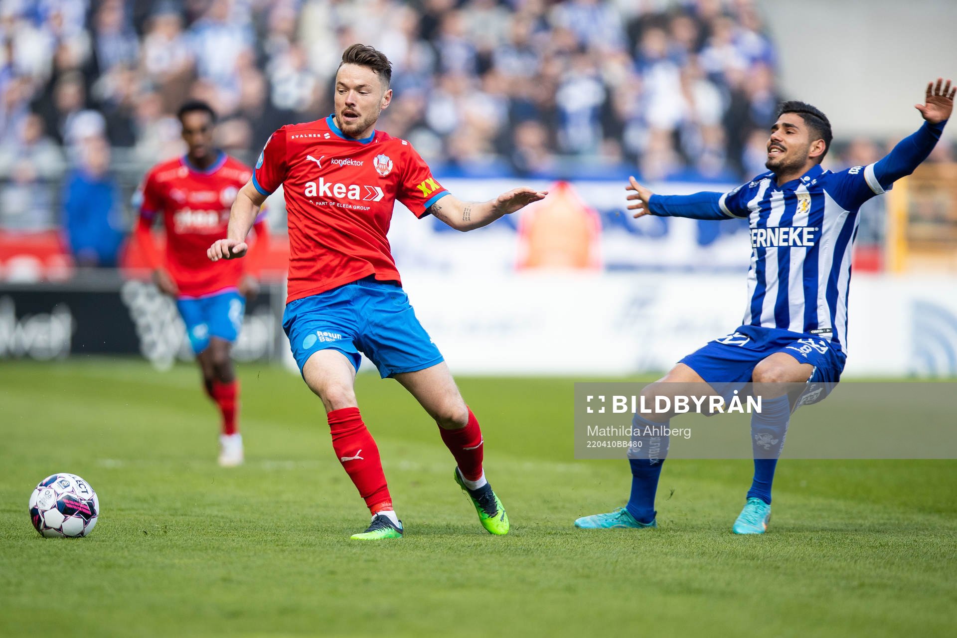 Helsingborgs Viljormur Davidsen och IFK Göteborgs Hosam