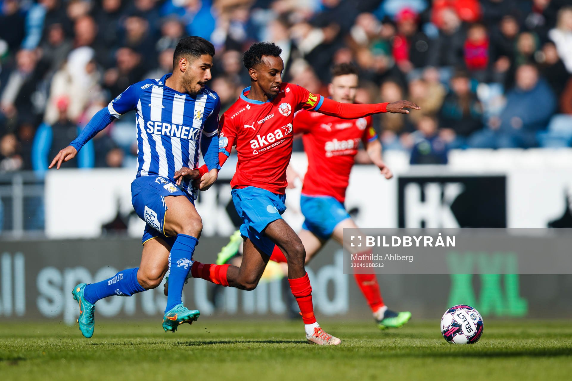 IFK Göteborgs Hosam Aiesh och Helsingborgs Taha Ali