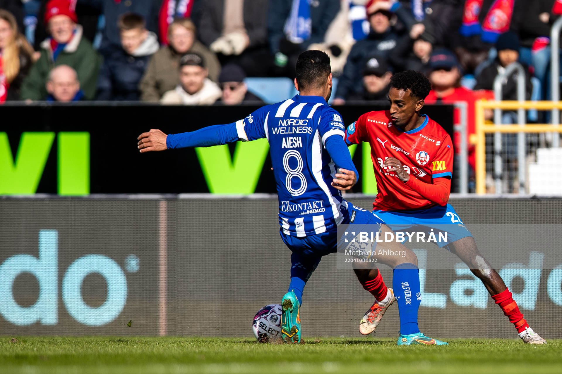 IFK Göteborgs Hosam Aiesh och Helsingborgs Taha Ali