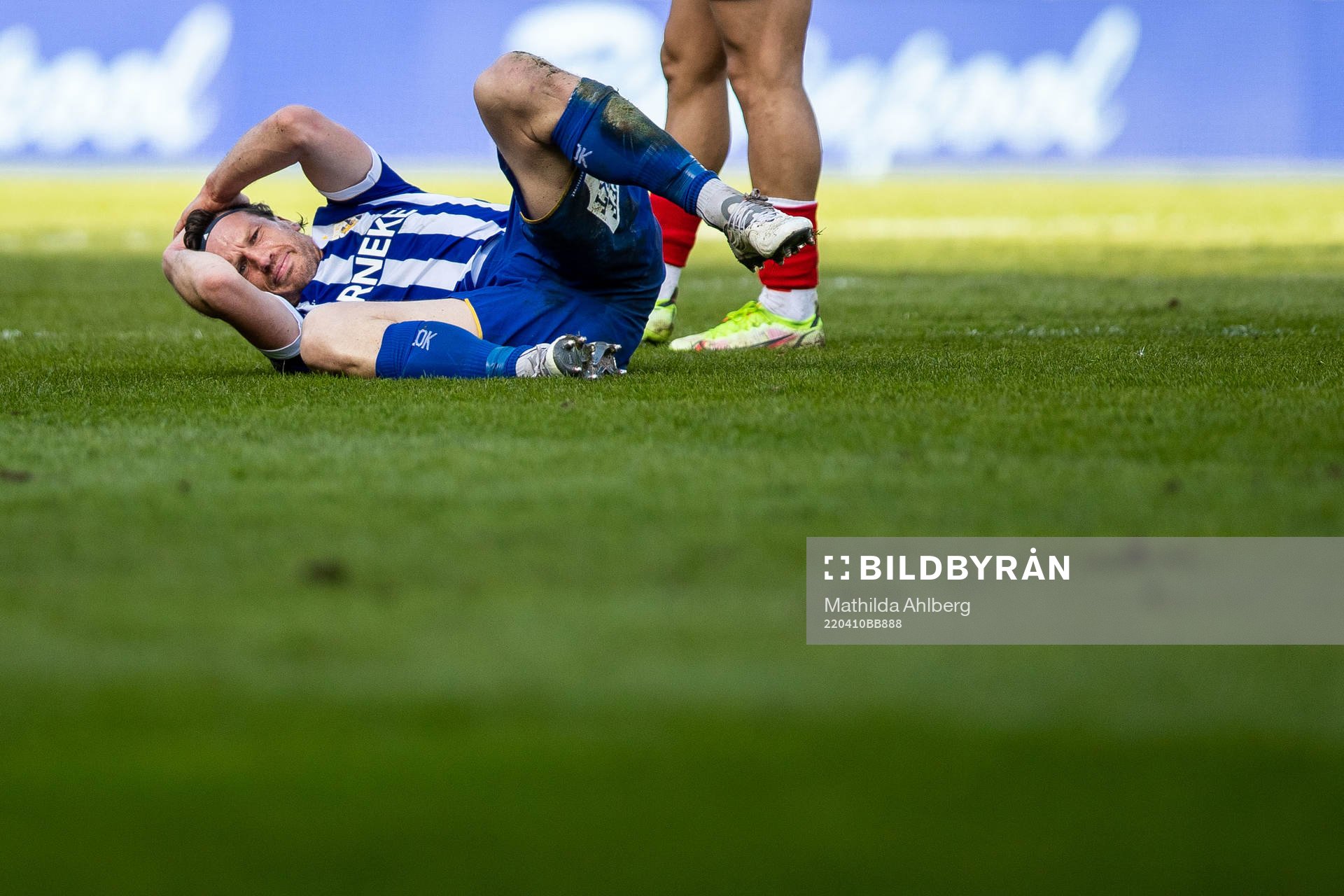 IFK Göteborgs Gustav Svensson har ont