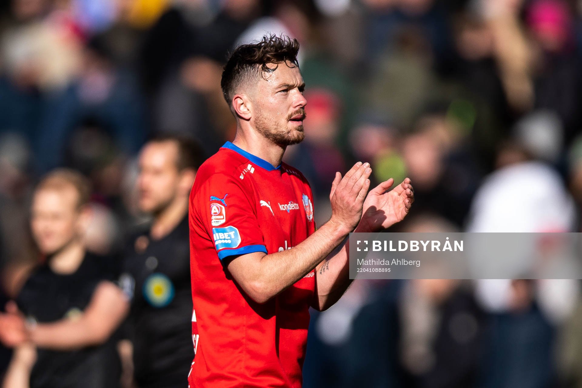Helsingborgs Viljormur Davidsen deppar