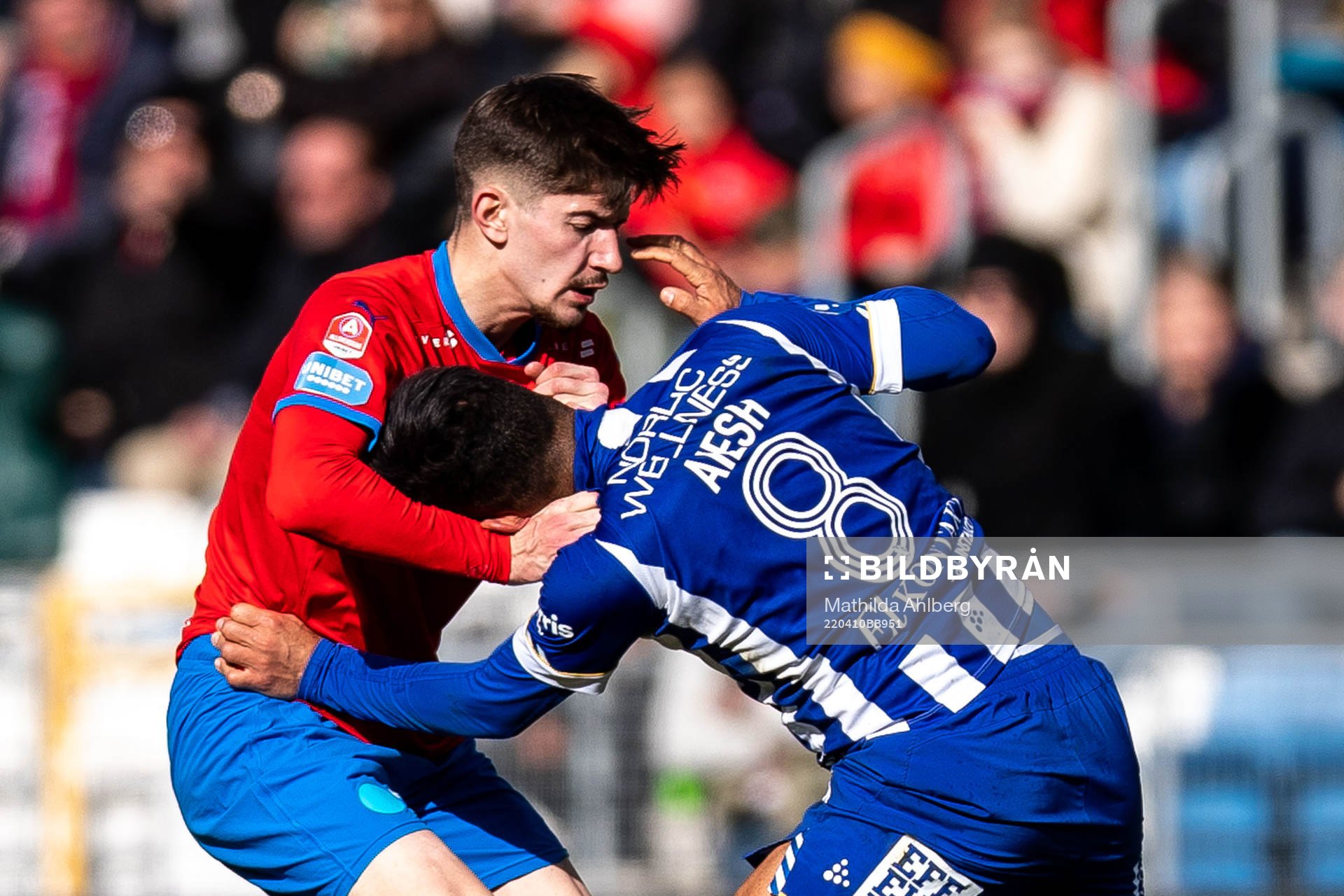 Helsingborgs Armin Gigovic och IFK Göteborgs Hosam Aiesh i