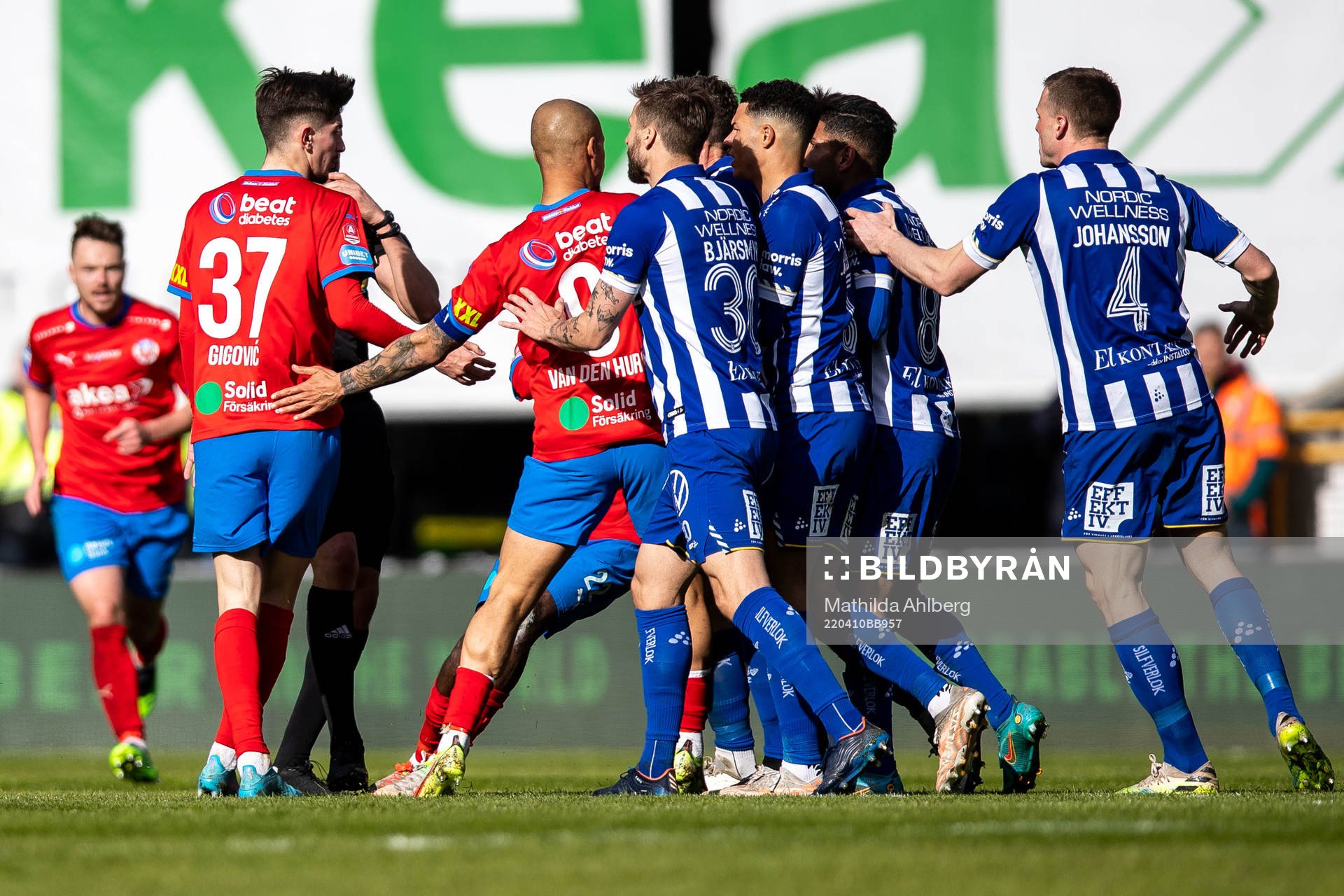 Helsingborgs Armin Gigovic och Anthony van