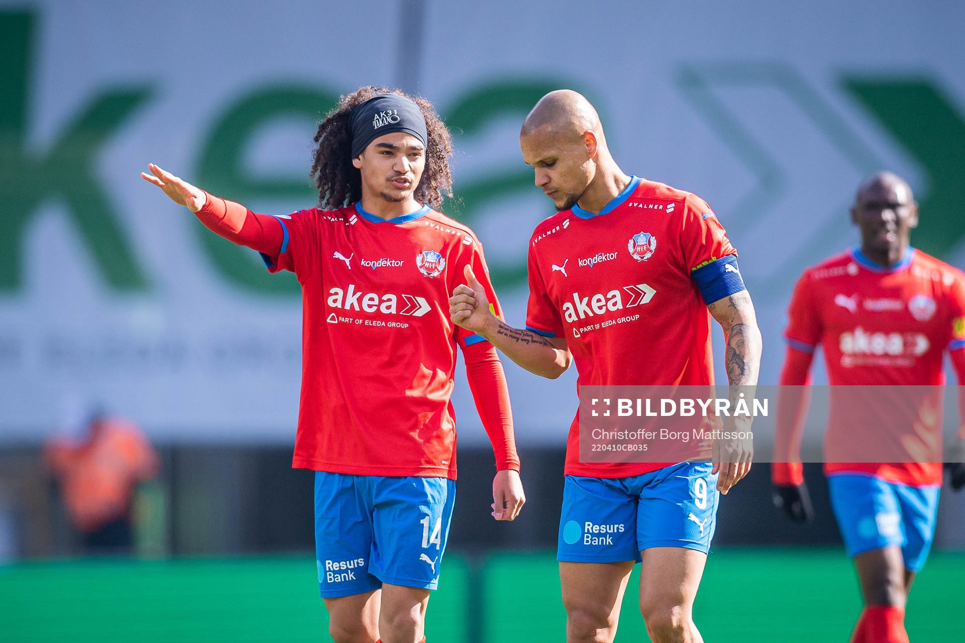 Helsingborgs Adam Kaied och Anthony van