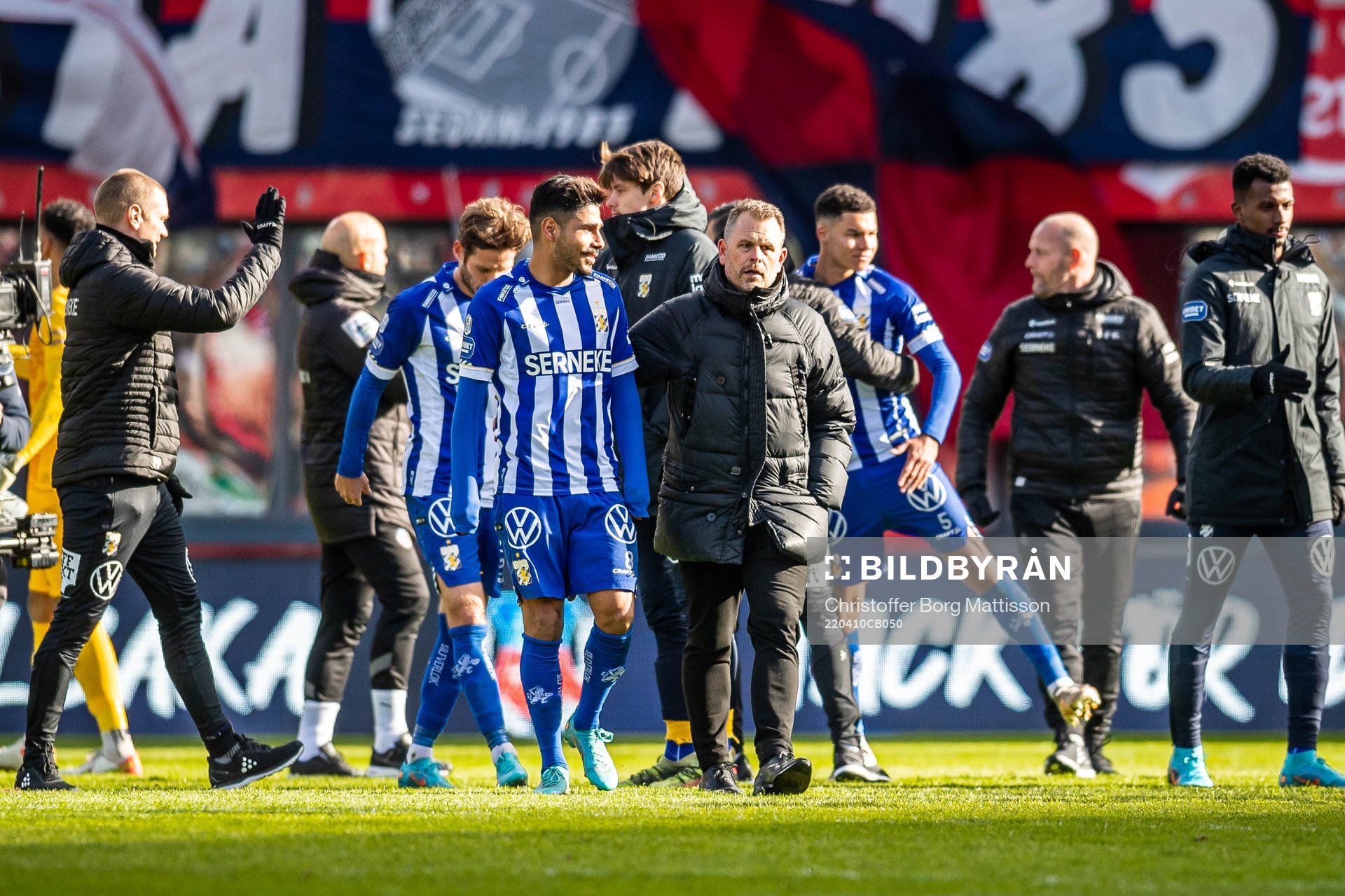 IFK Göteborgs Hosam Aiesh och tränare Mikael Stahre