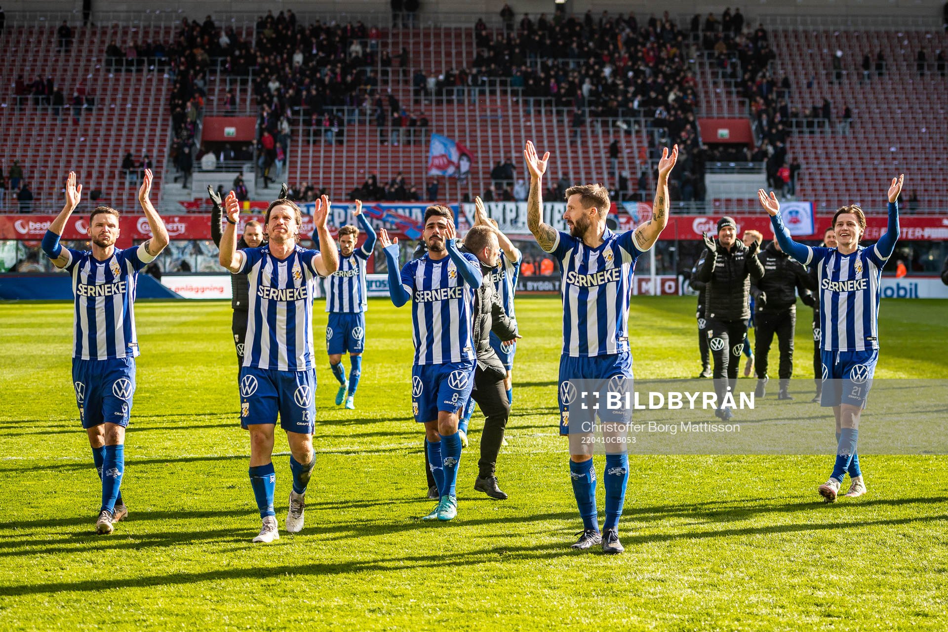 IFK Göteborgs Marcus Berg, Gustav Svensson, Hosam Aiesh,