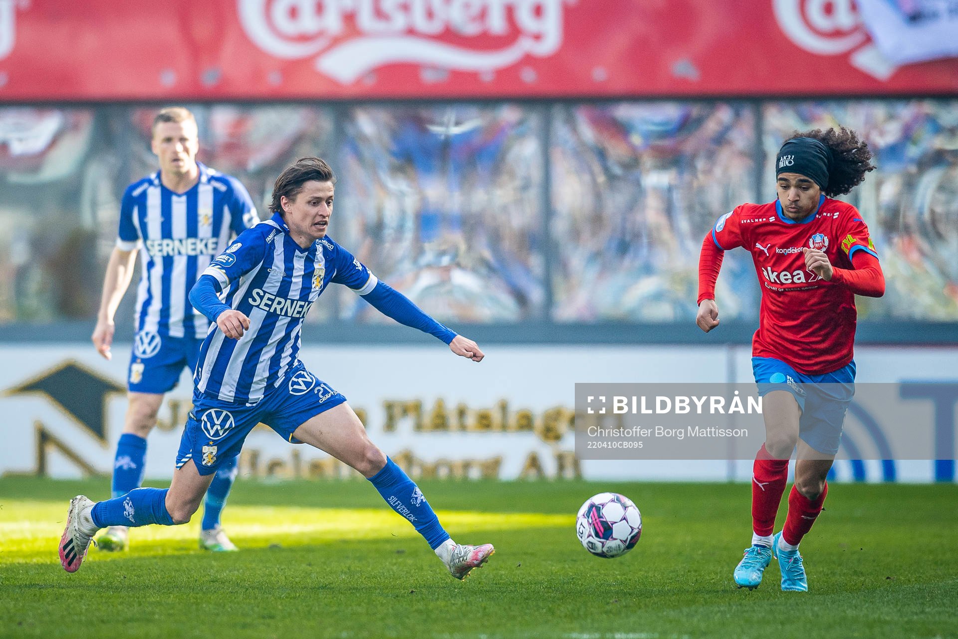 IFK Göteborgs Simon Thern och Helsingborgs Adam Kaied