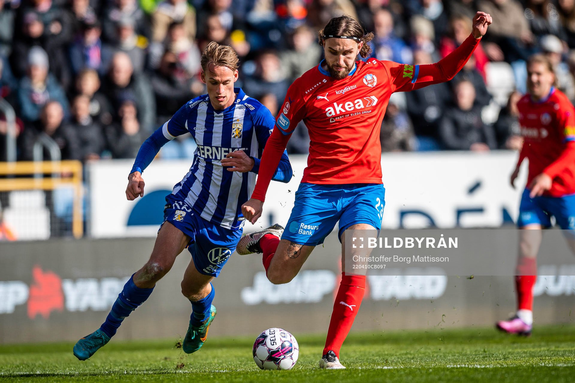IFK Göteborgs Oscar Vilhelmsson och Helsingborgs Ali Suljic