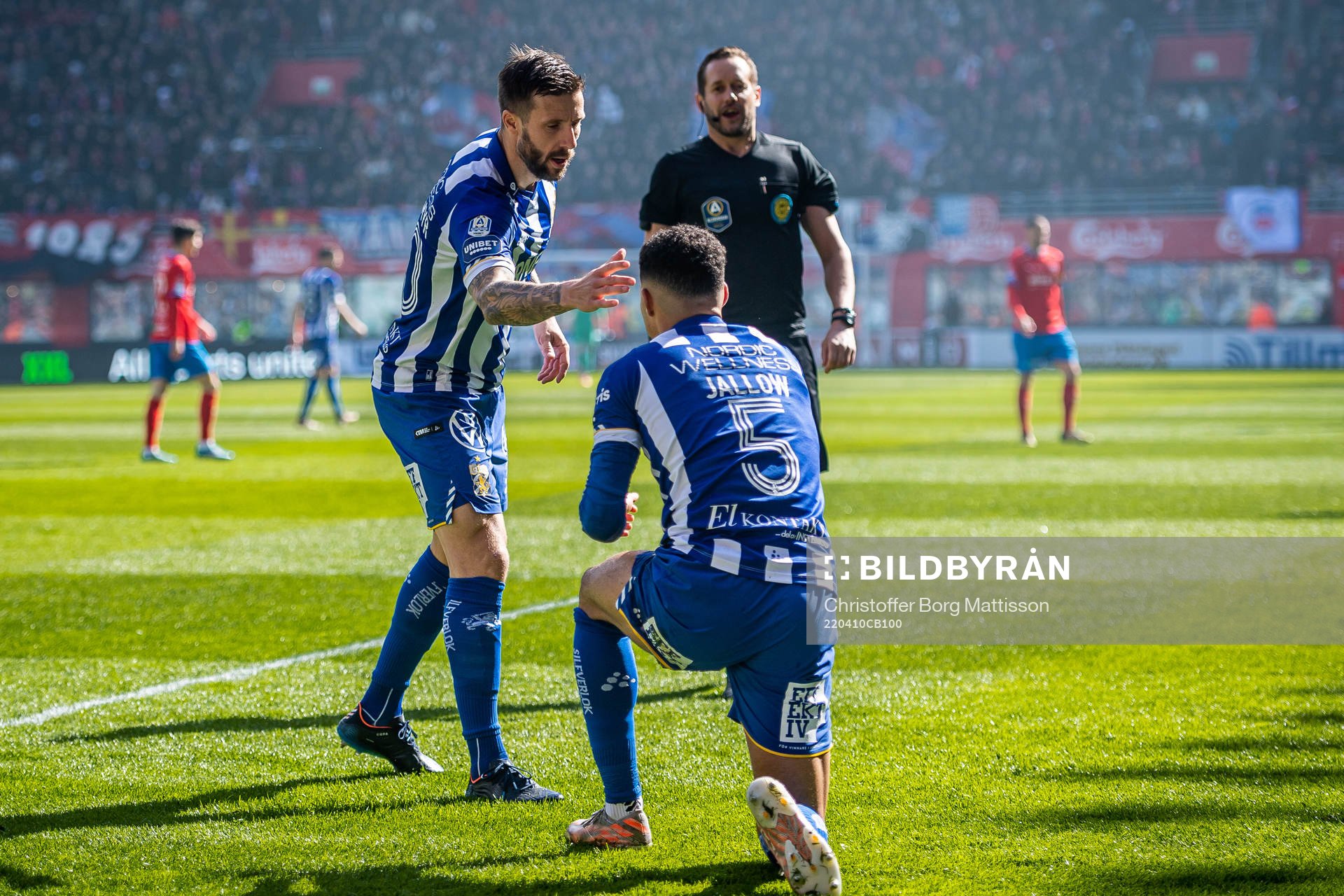 IFK Göteborgs Mattias Bjärsmyr och Alexander Jallow