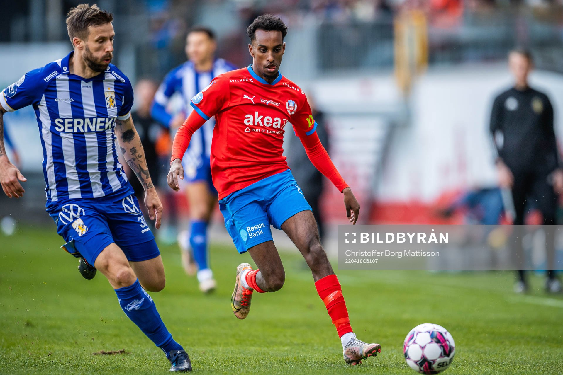 IFK Göteborgs Mattias Bjärsmyr och Helsingborgs Taha Ali