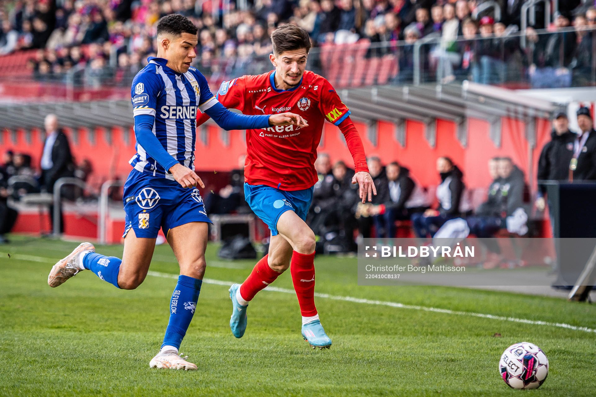 IFK Göteborgs Alexander Jallow och Helsingborgs Armin