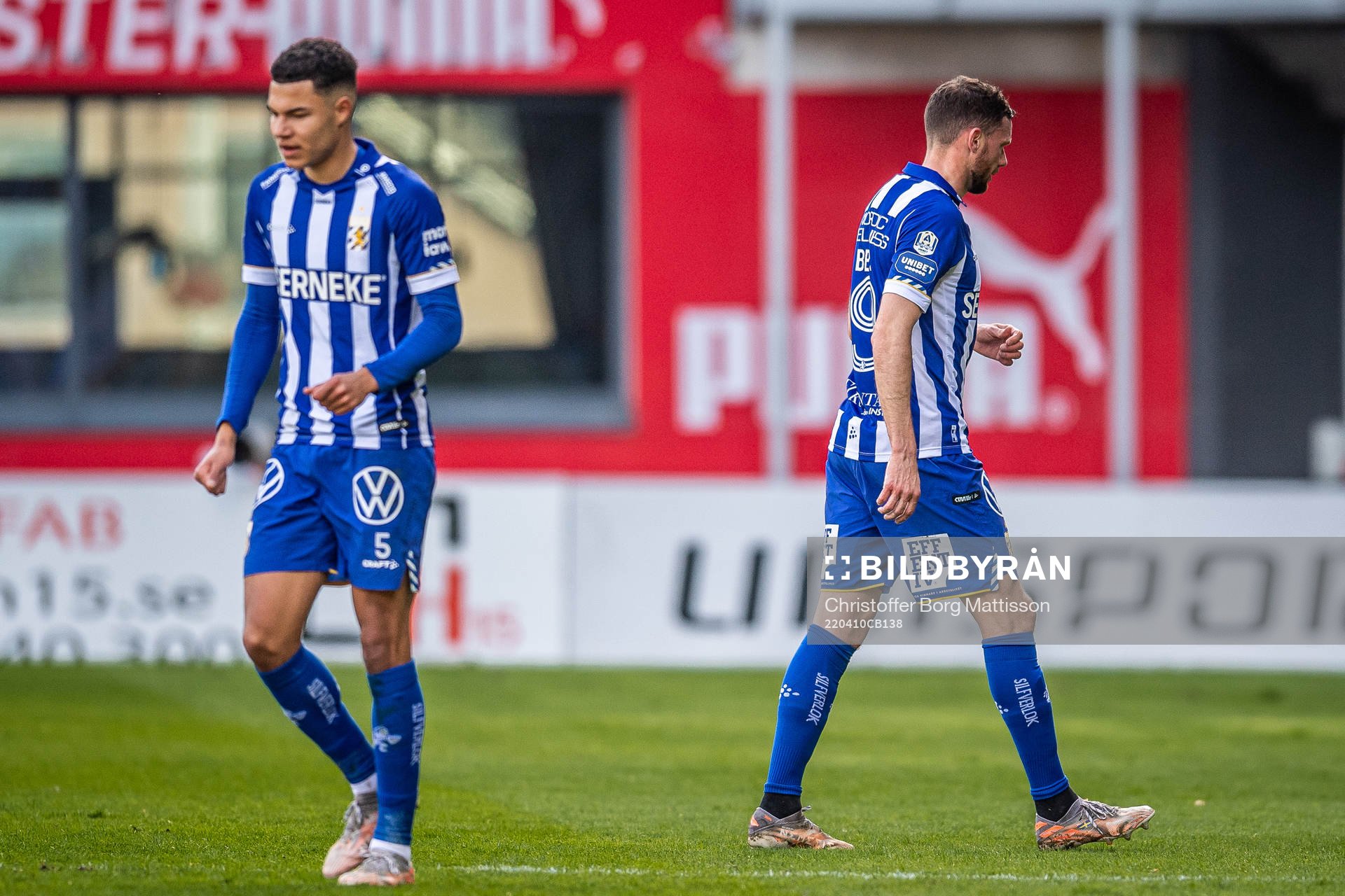 IFK Göteborgs Alexander Jallow och Marcus Berg deppar