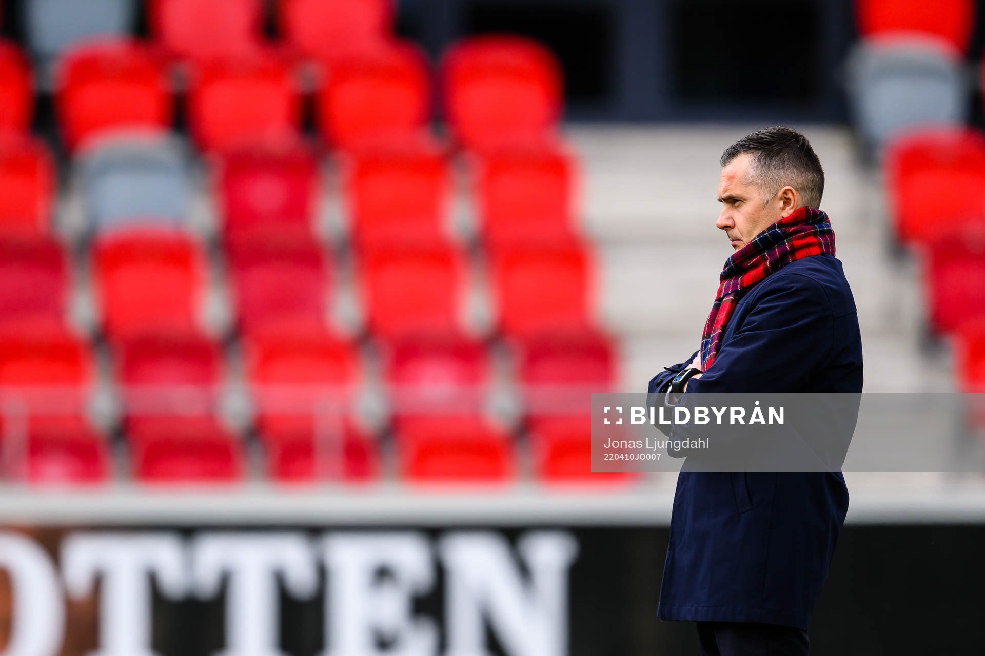 Östers tränare Srdjan Tufegdzic före fotbollsmatchen i