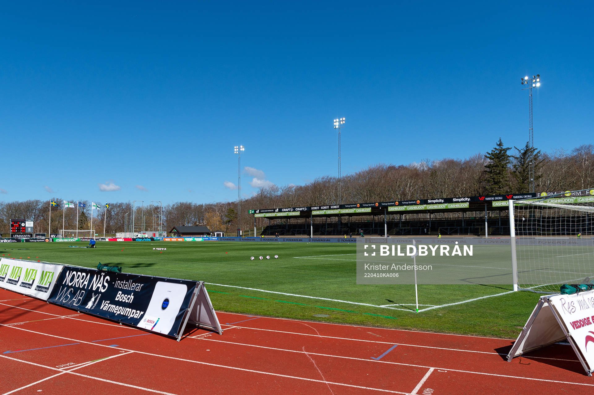 Varberg Energi Arena fotbollsmatchen i Allsvenskan mellan