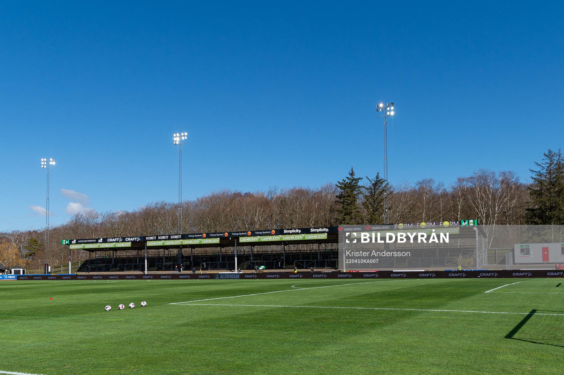 Varberg Energi Arena fotbollsmatchen i Allsvenskan mellan