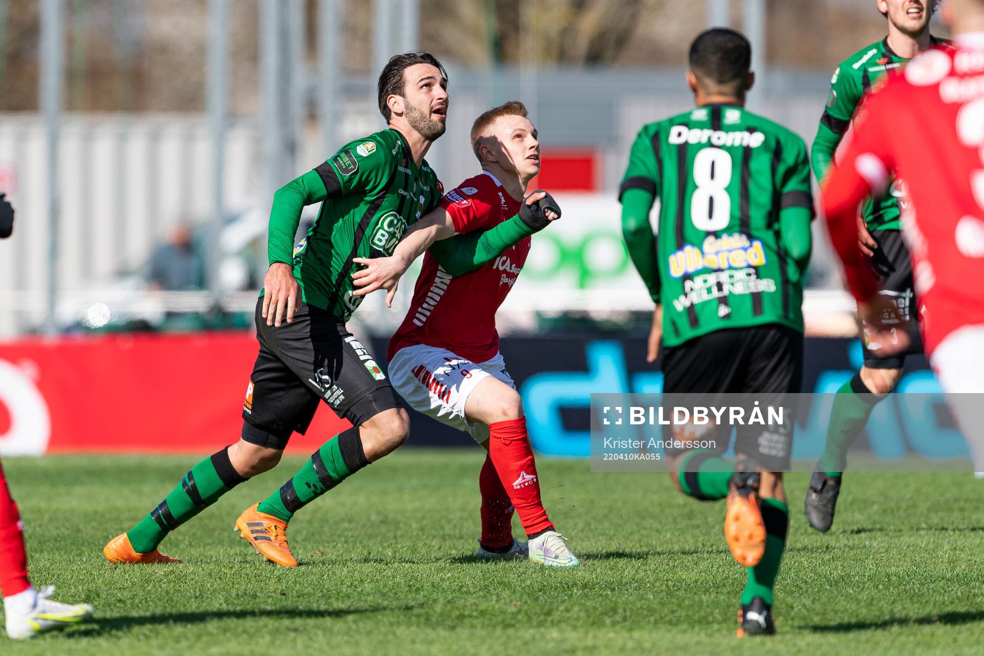 Varbergs Oliver Stanisic och Kalmars Isak Jansson