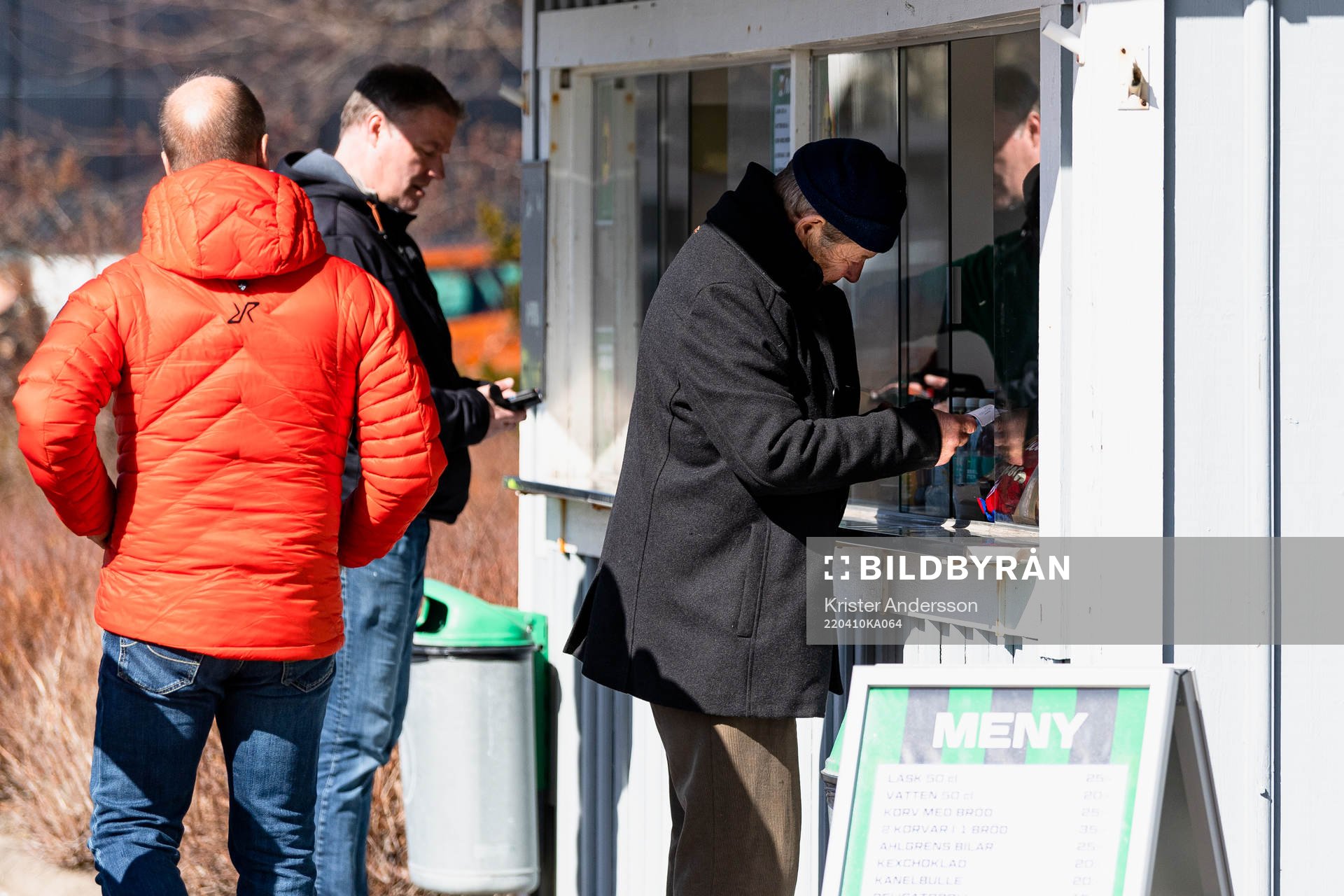 Kiosk före fotbollsmatchen i Allsvenskan mellan Varberg