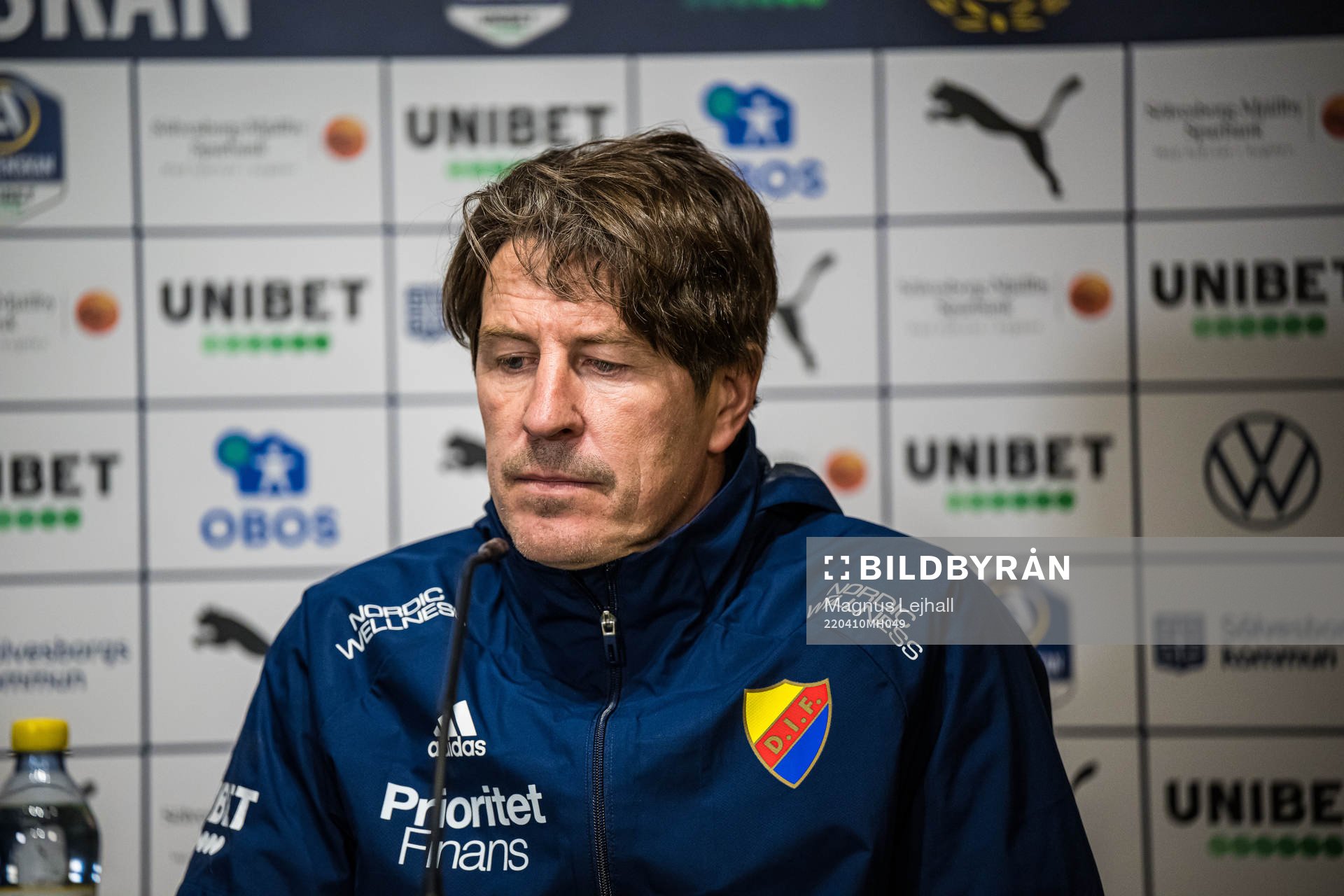 Djurgårdens tränare Thomas Lagerlöf deppar
