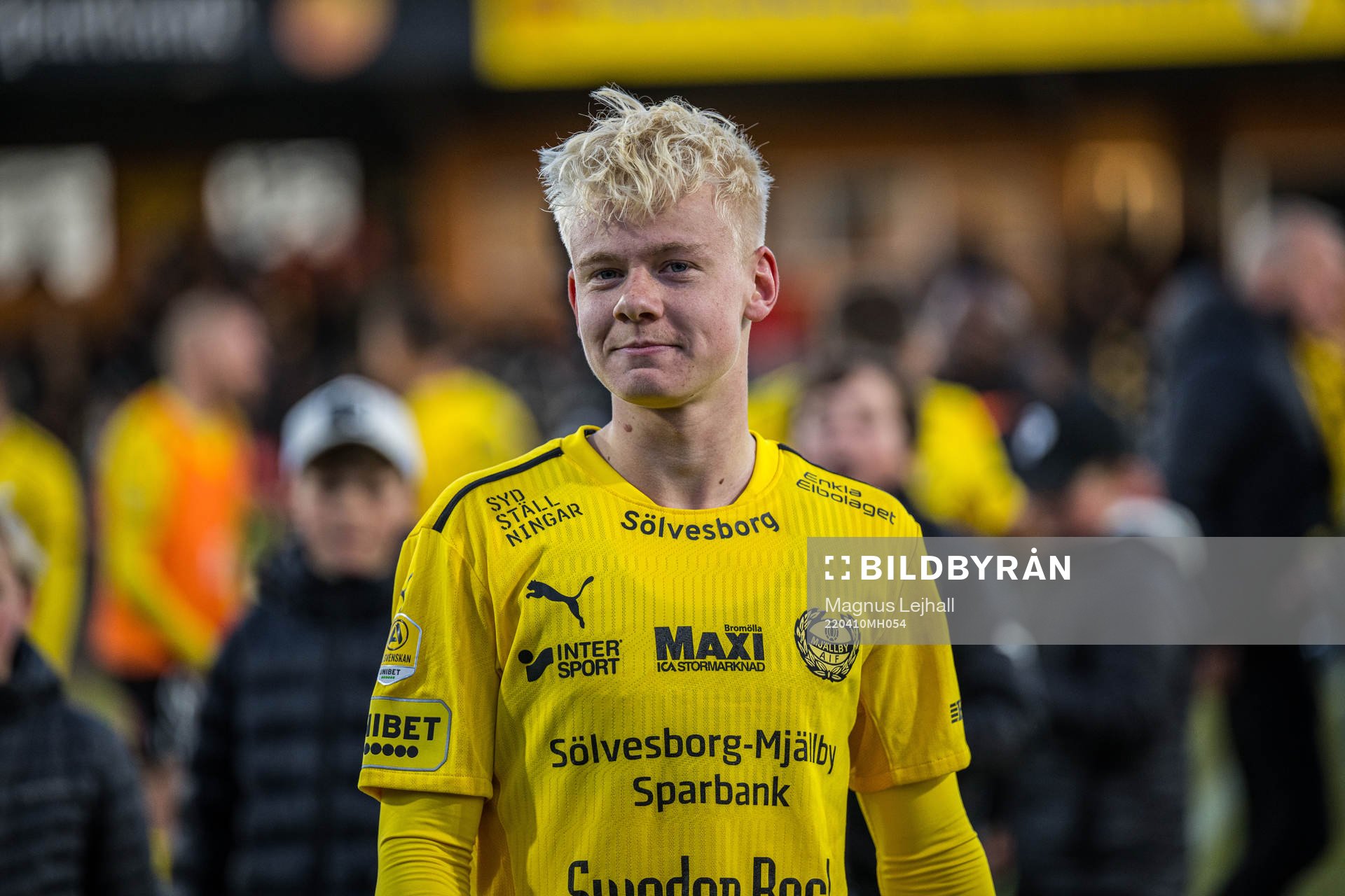 Mjällbys Otto Rosengren jublar