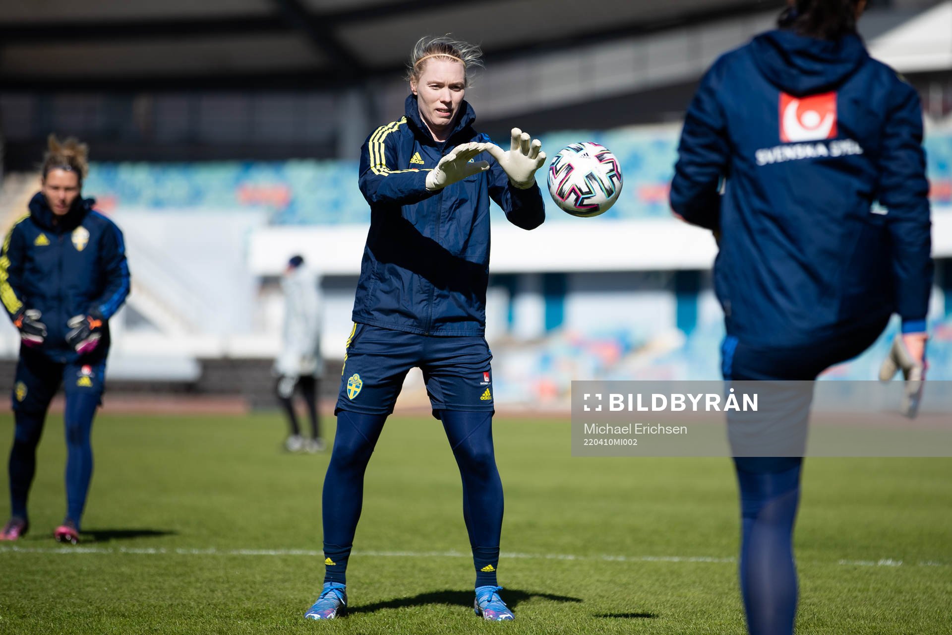 Goalkeeper Hedvig Lindahl of Sweden