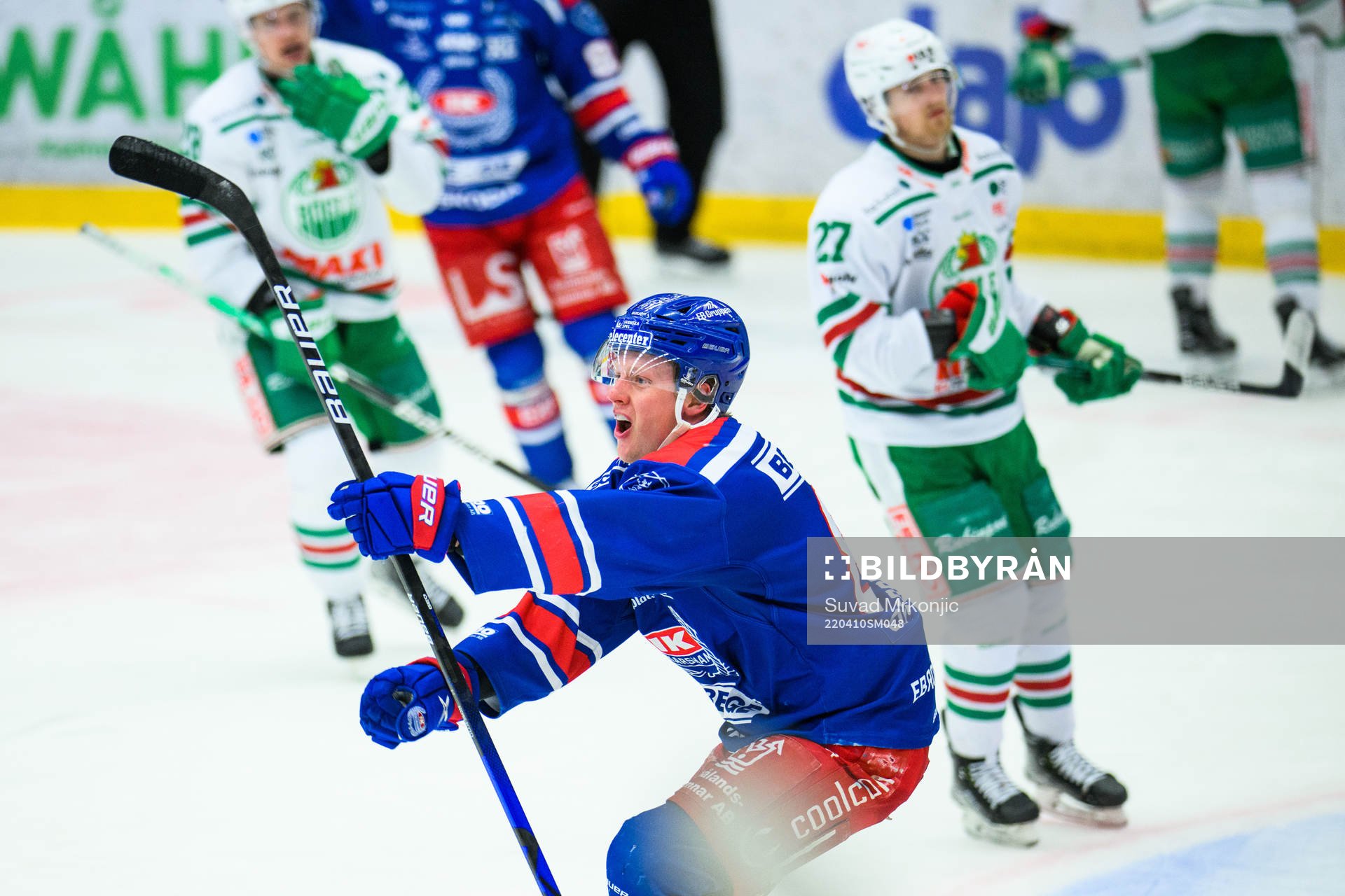Oskarshamns Fredrik Olofsson jublar