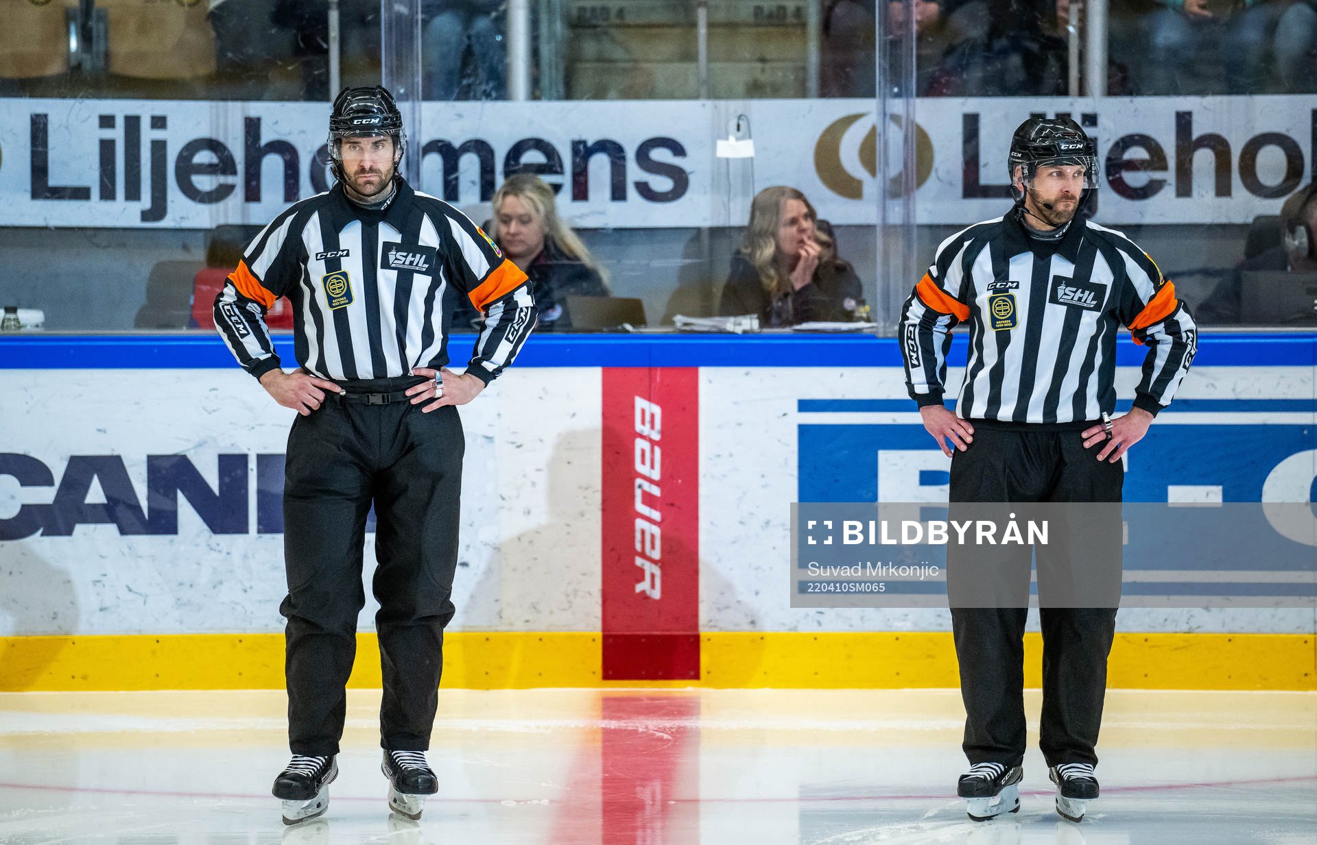 Domare Mikael Sjöqvist och Domare Marcus Linde