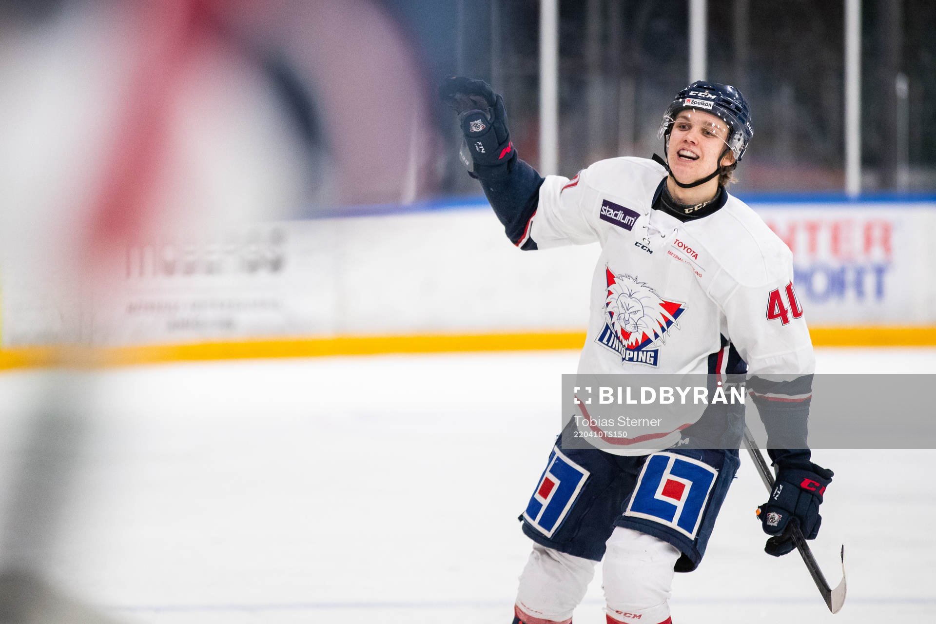 Linköpings Liam Valente jublar